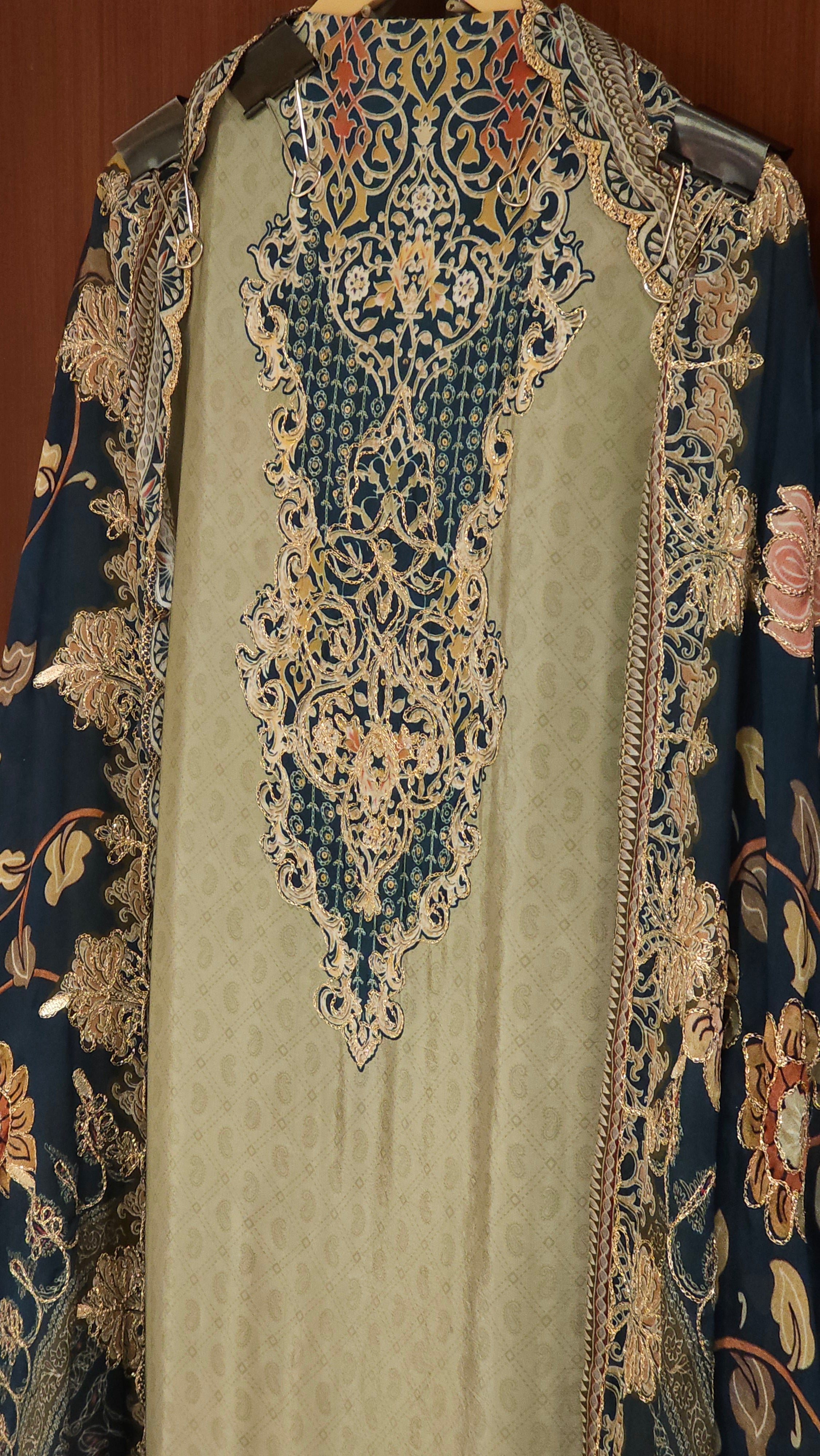 Restocked-Crepe Digital Print Embroidery Suit