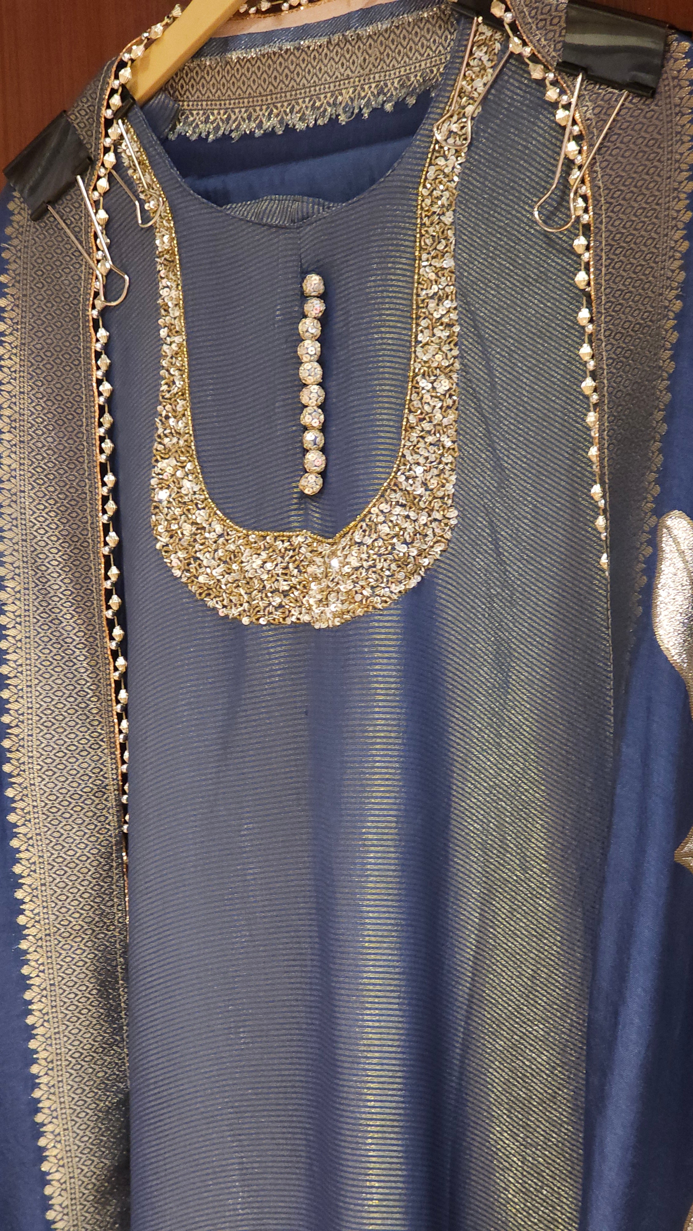 U Neck Handworked Suit Now in New Colours