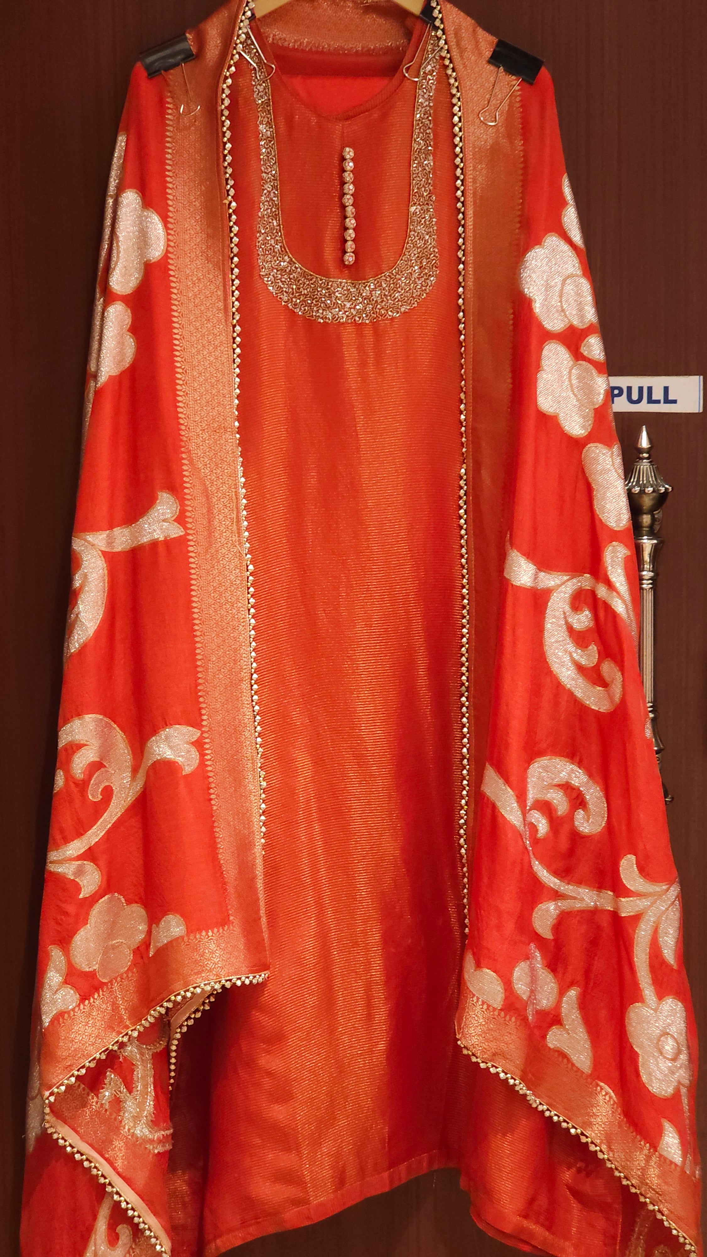 U Neck Handworked Suit Now in New Colours