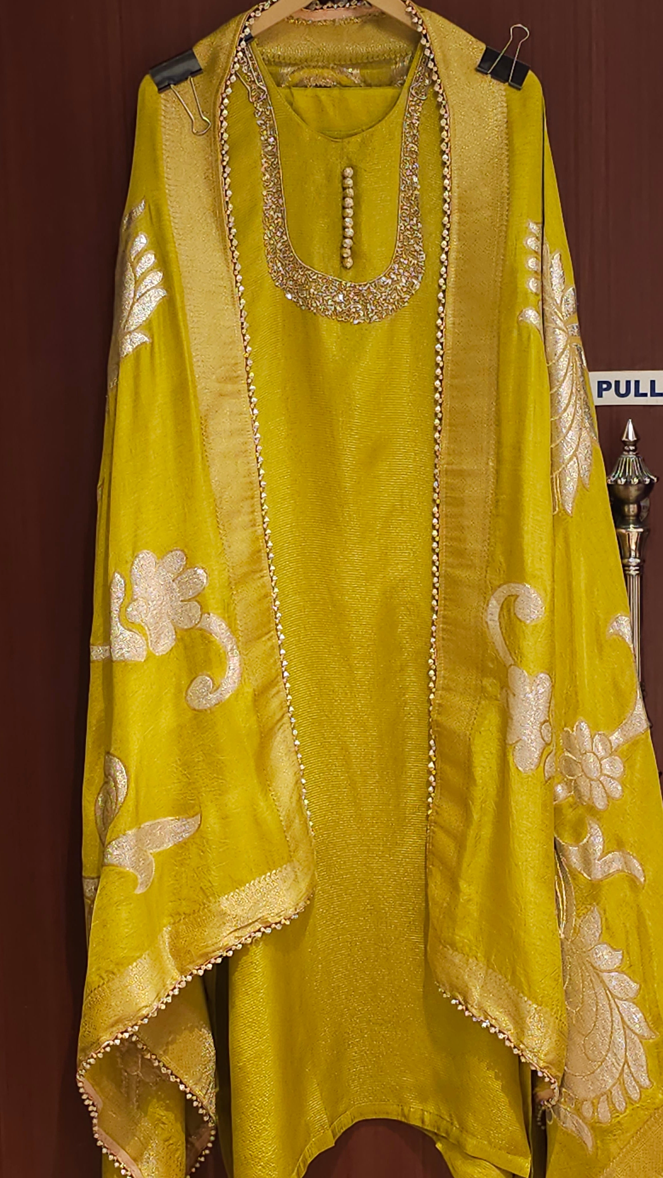 U Neck Handworked Suit Now in New Colours