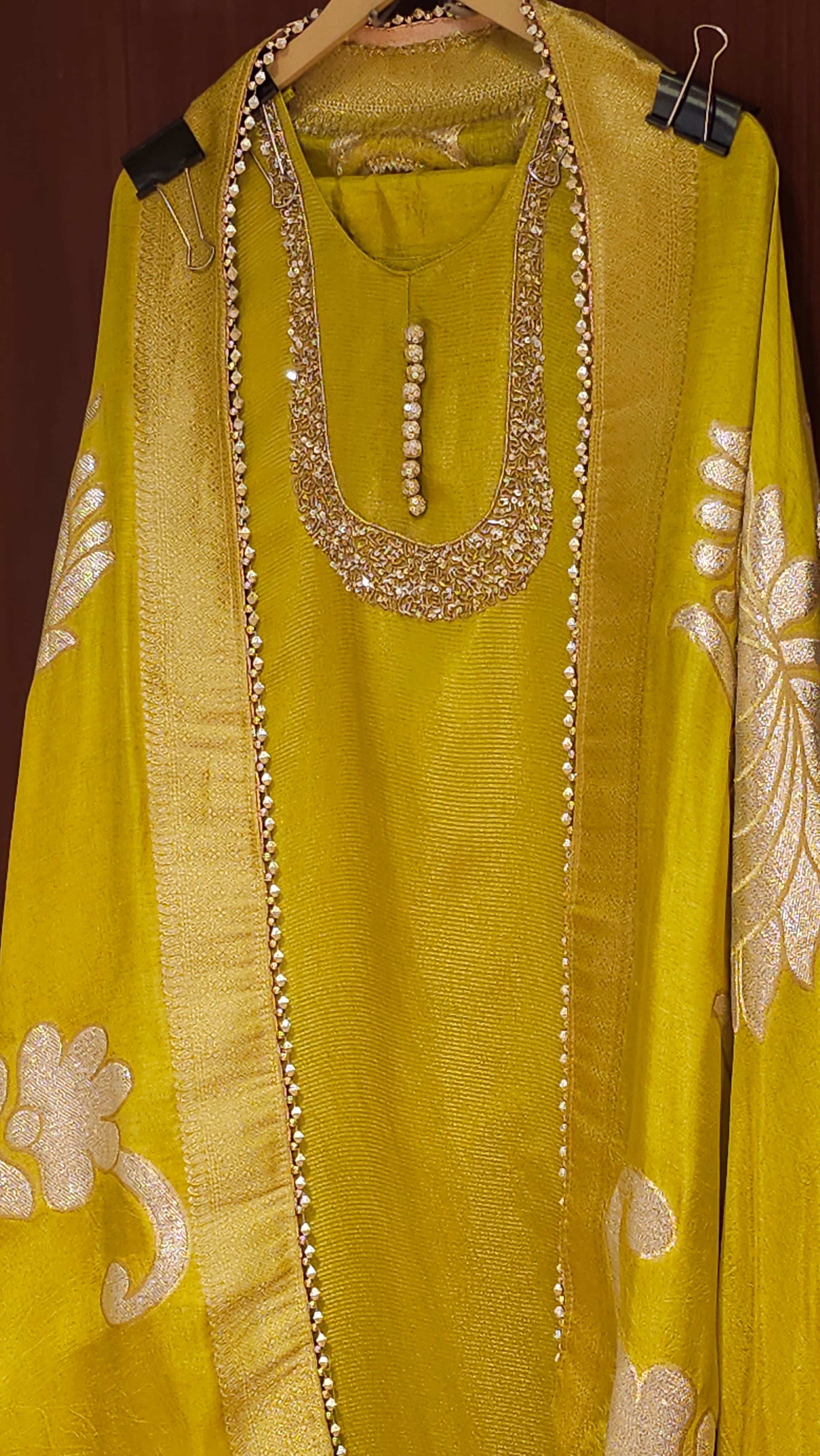 U Neck Handworked Suit Now in New Colours