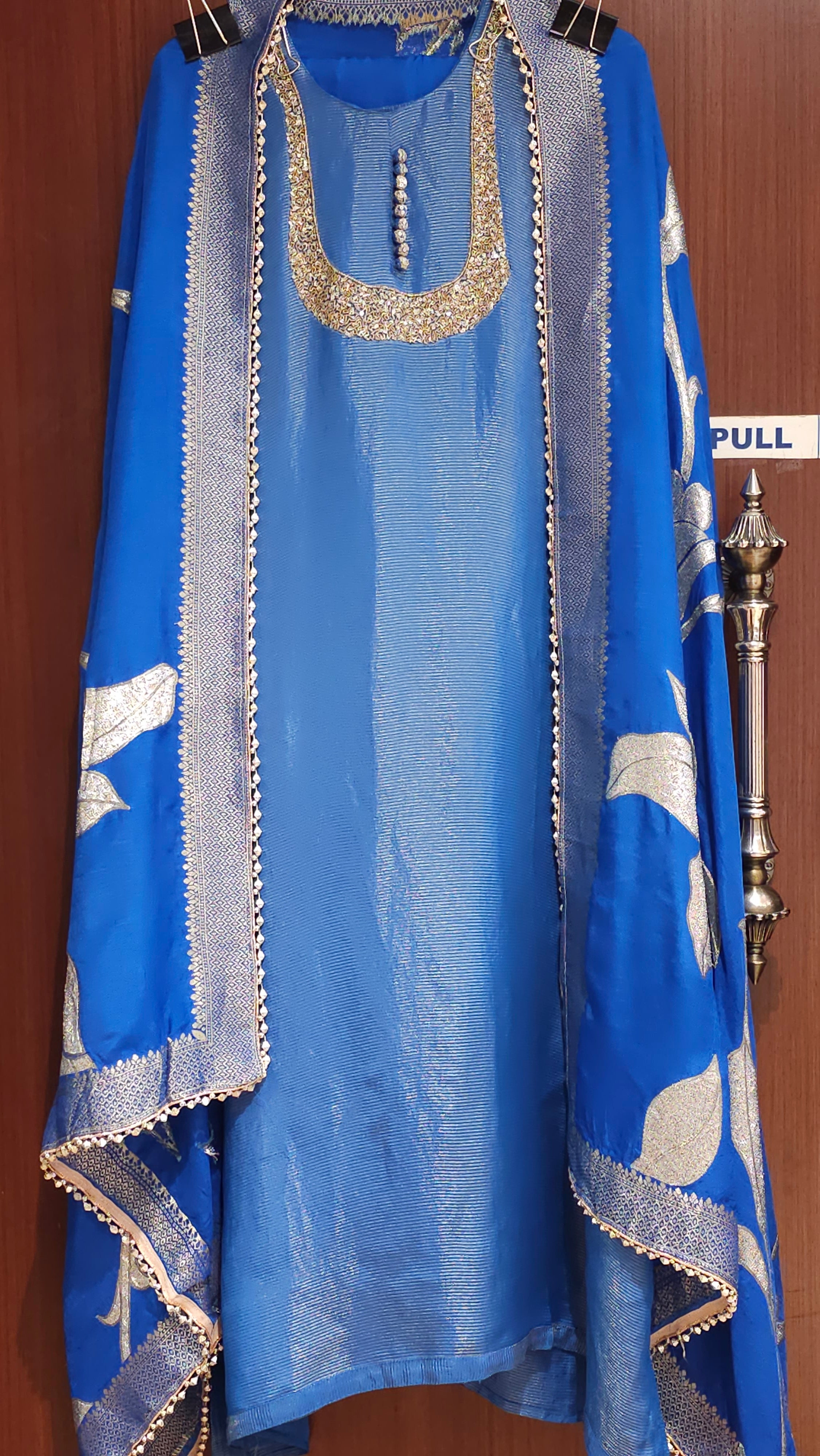 U Neck Handworked Suit Now in New Colours
