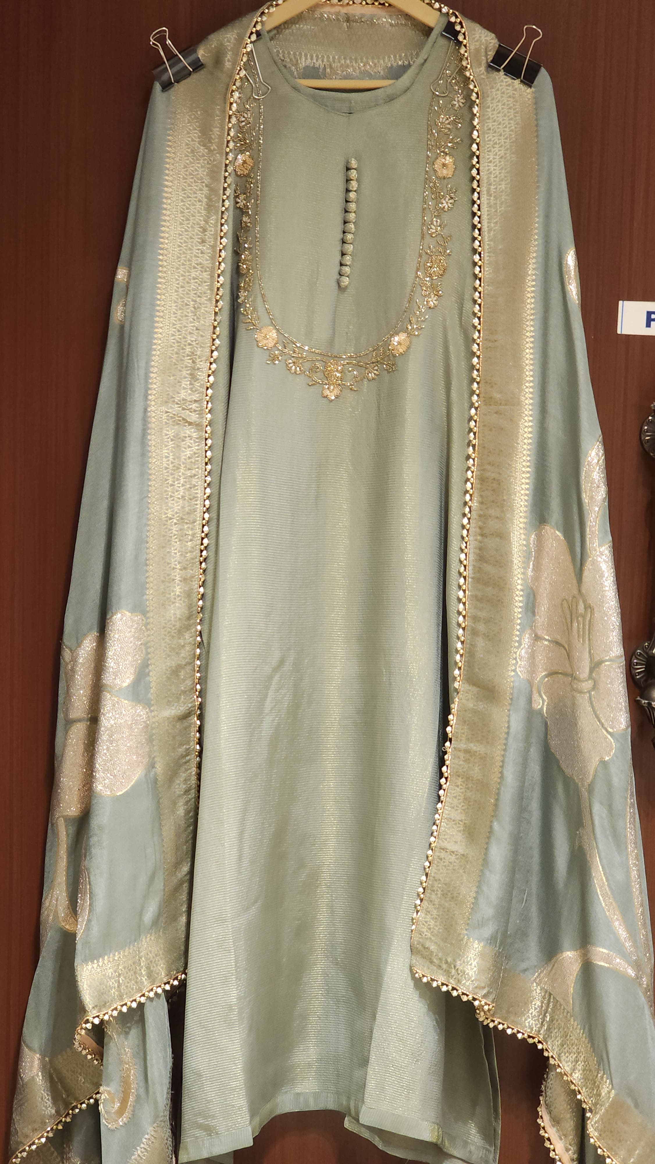 U-Neck Embroidery Suit in 4 new Shades