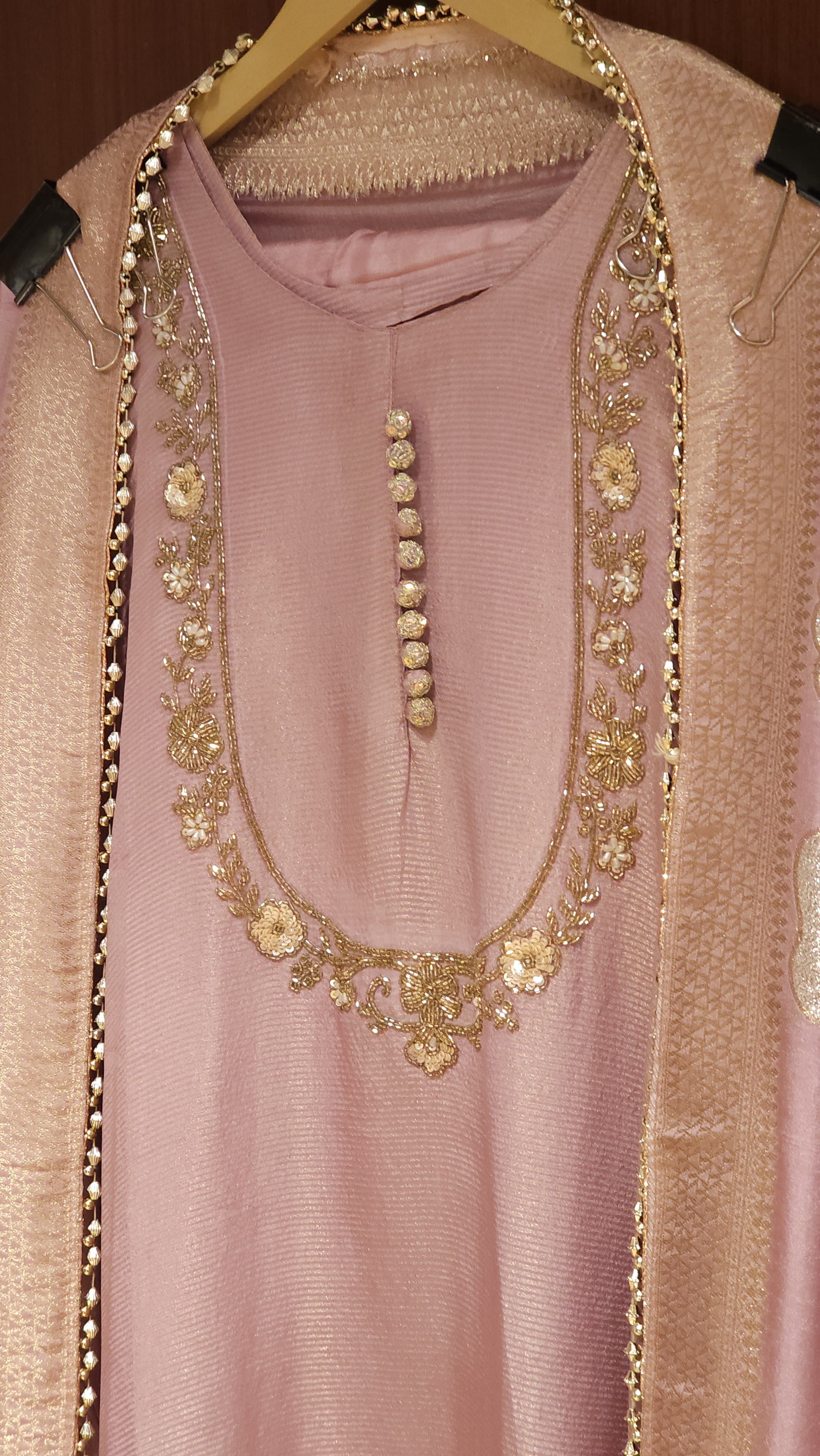 U-Neck Embroidery Suit in 4 new Shades