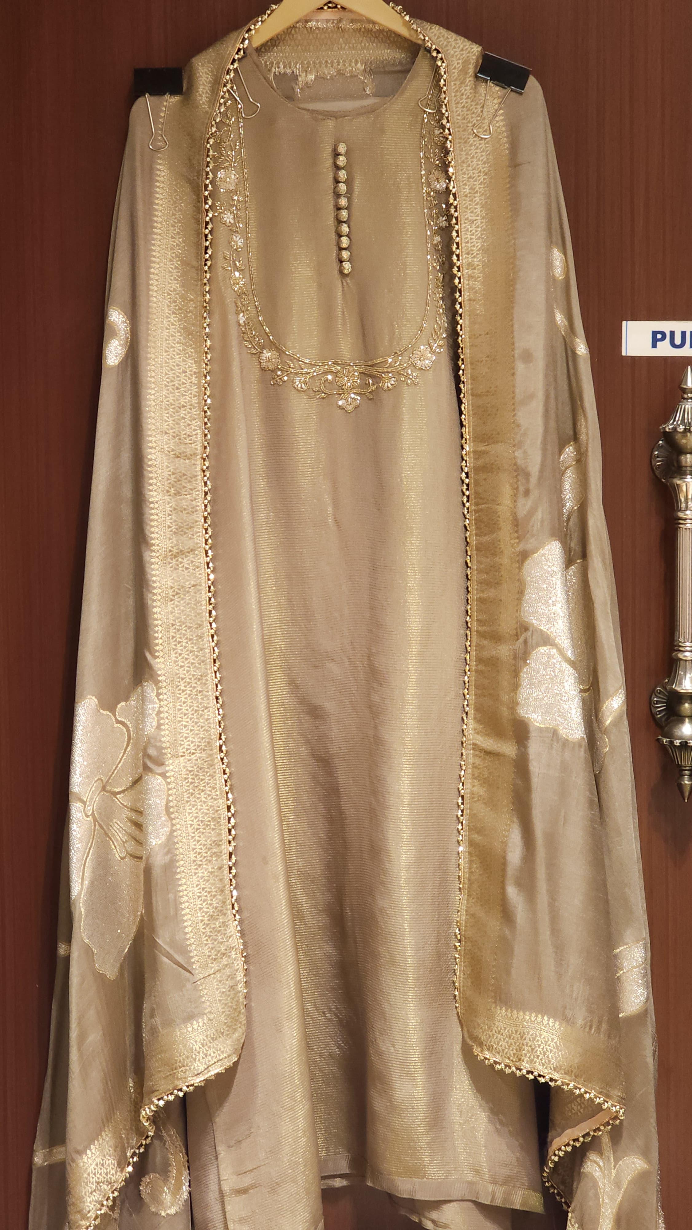 U-Neck Embroidery Suit in 4 new Shades