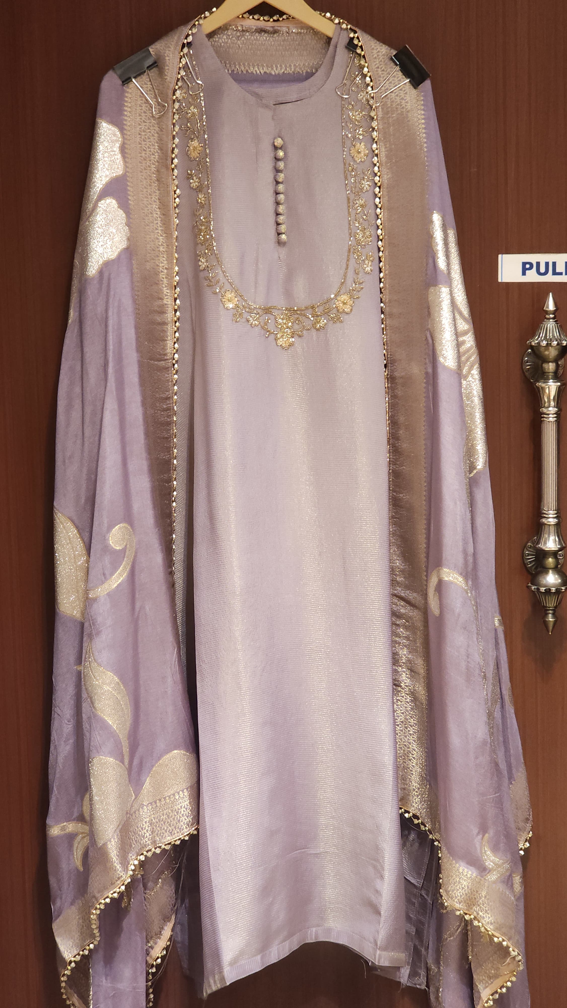 U-Neck Embroidery Suit in 4 new Shades