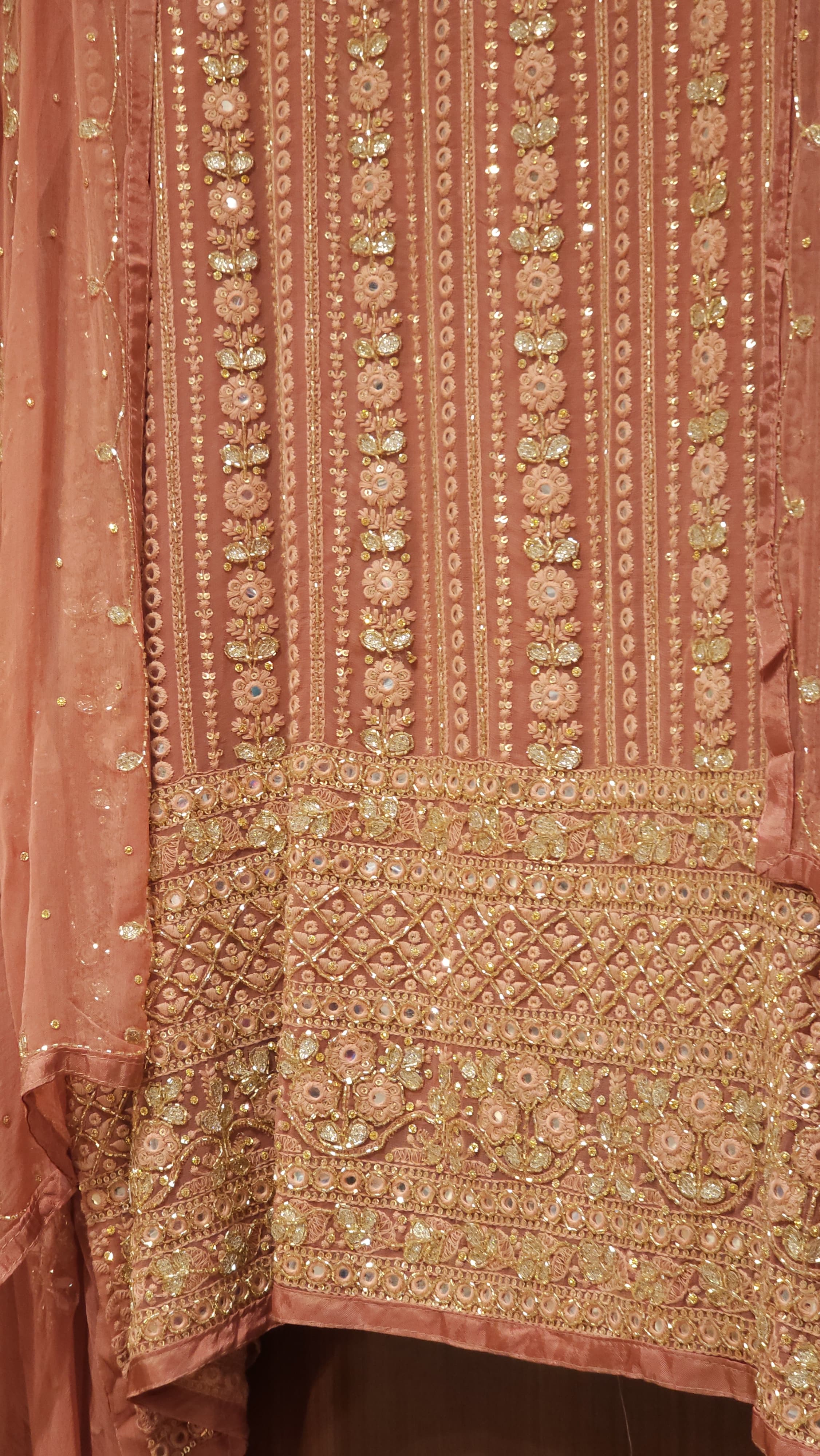 Embroidered Georgette Lucknowi Suits