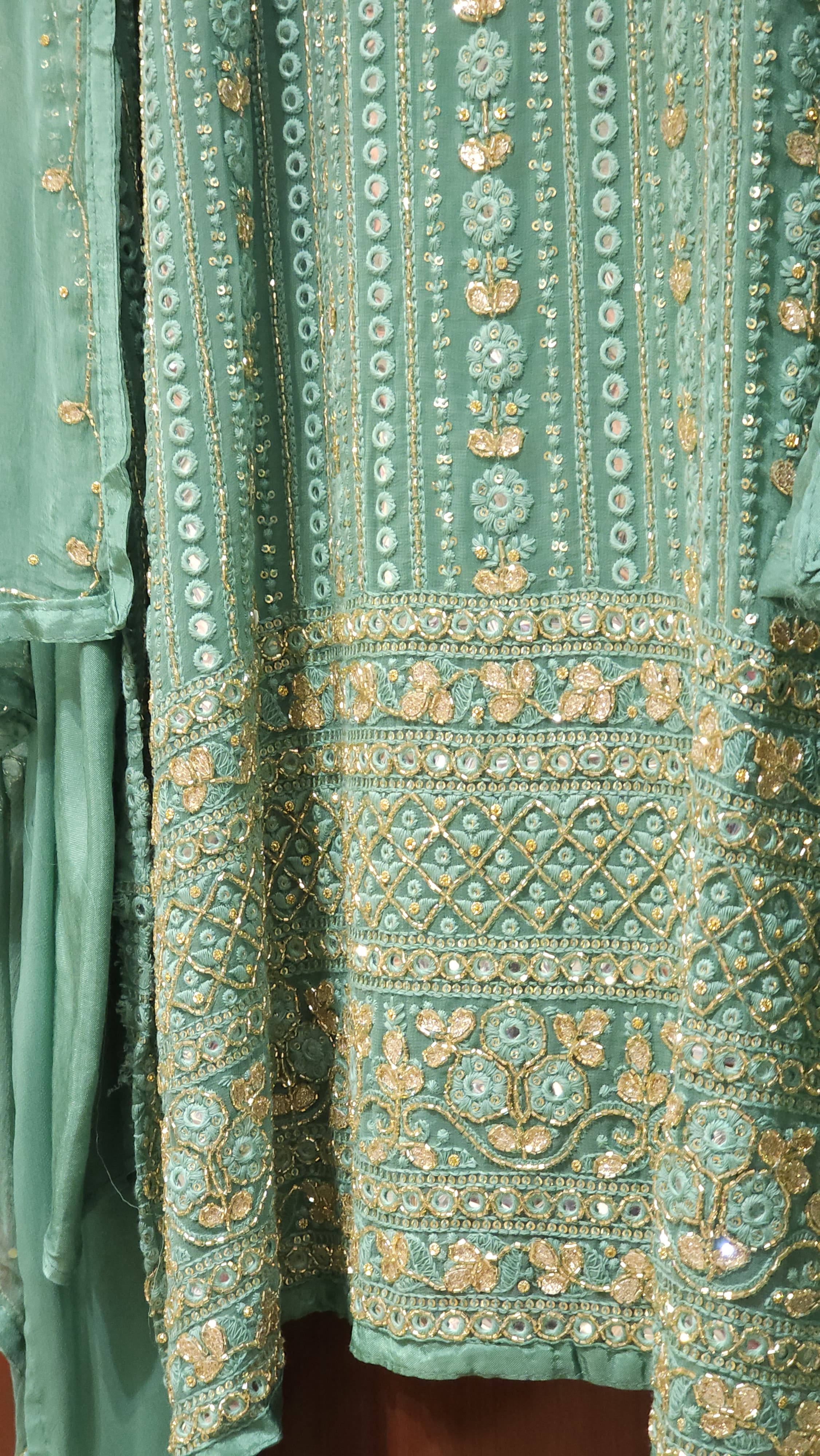 Embroidered Georgette Lucknowi Suits
