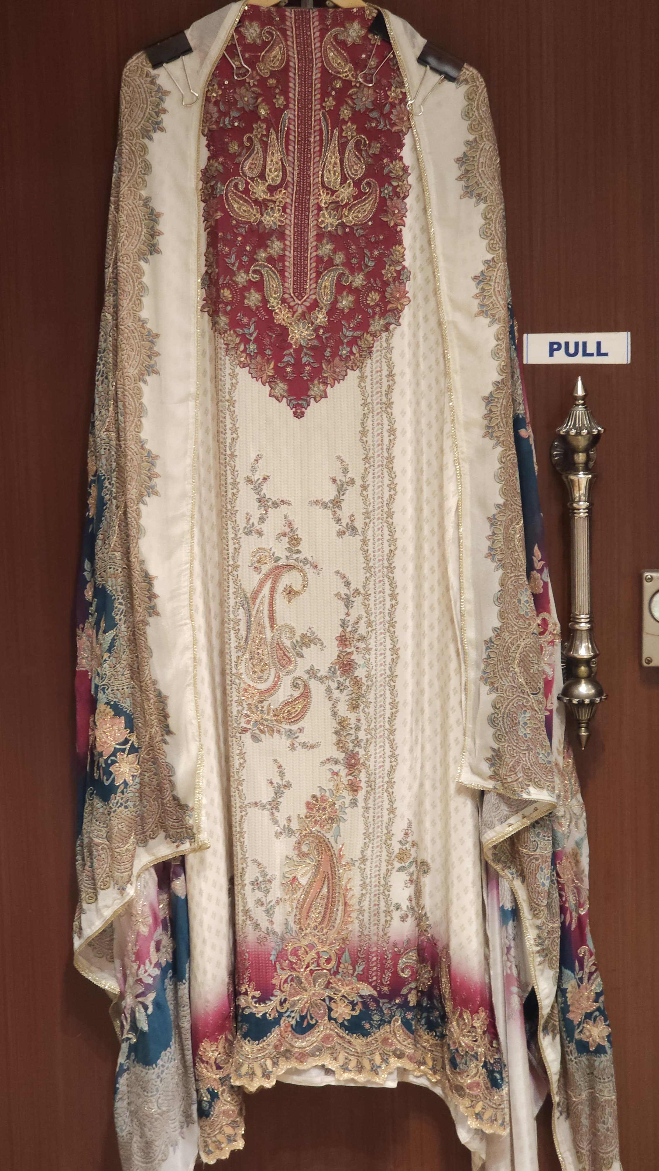 Crepe Suit with Embroidery & Digital Print