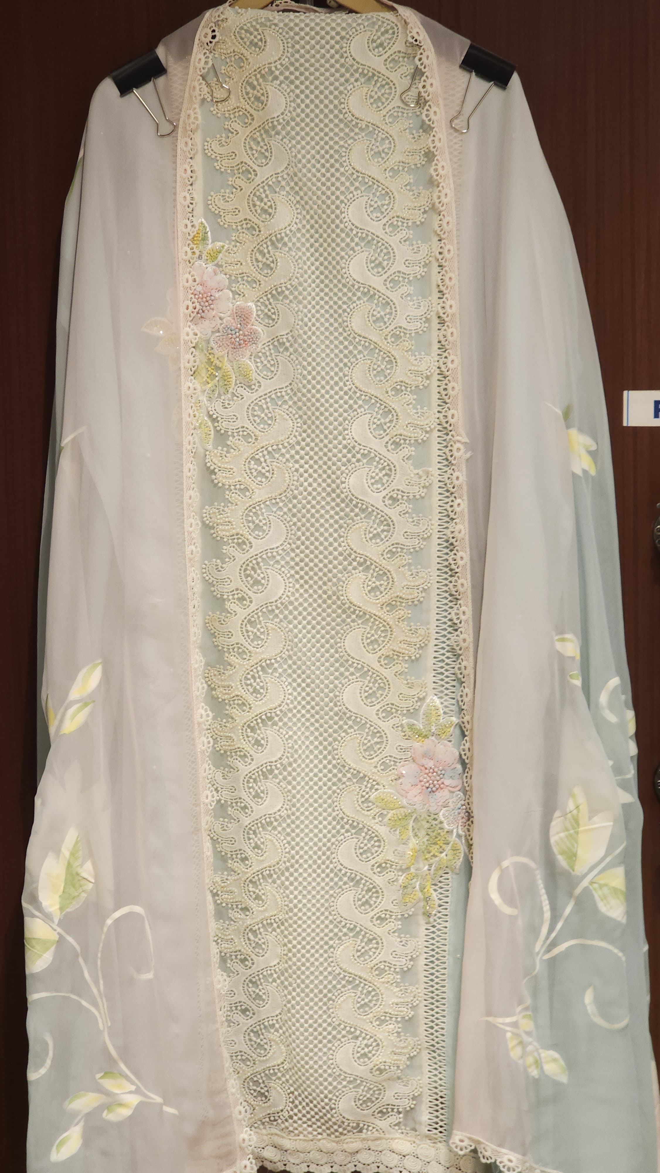 Hand-Paint Florals, Crochet Touch, Organza Feels