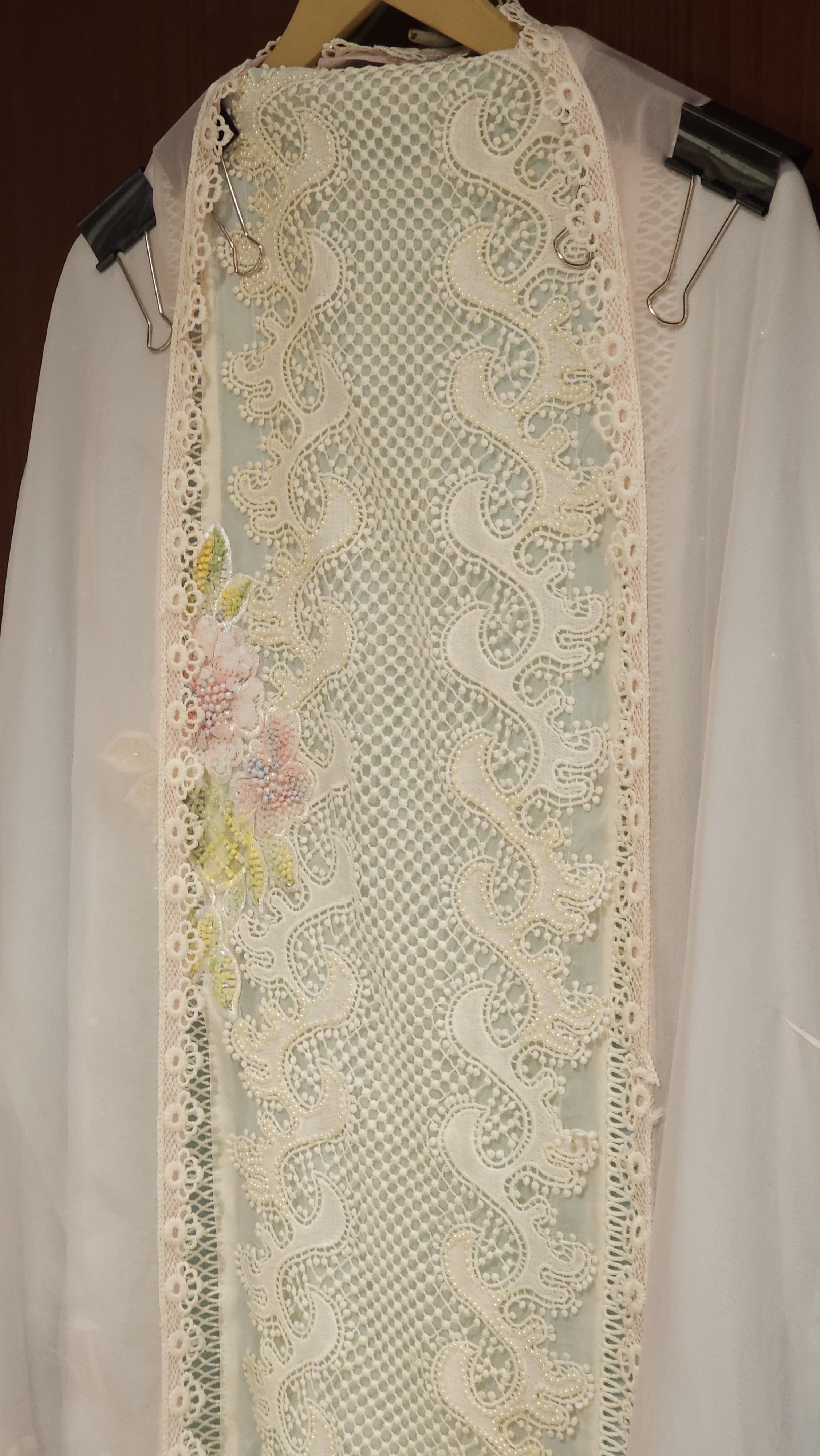 Hand-Paint Florals, Crochet Touch, Organza Feels
