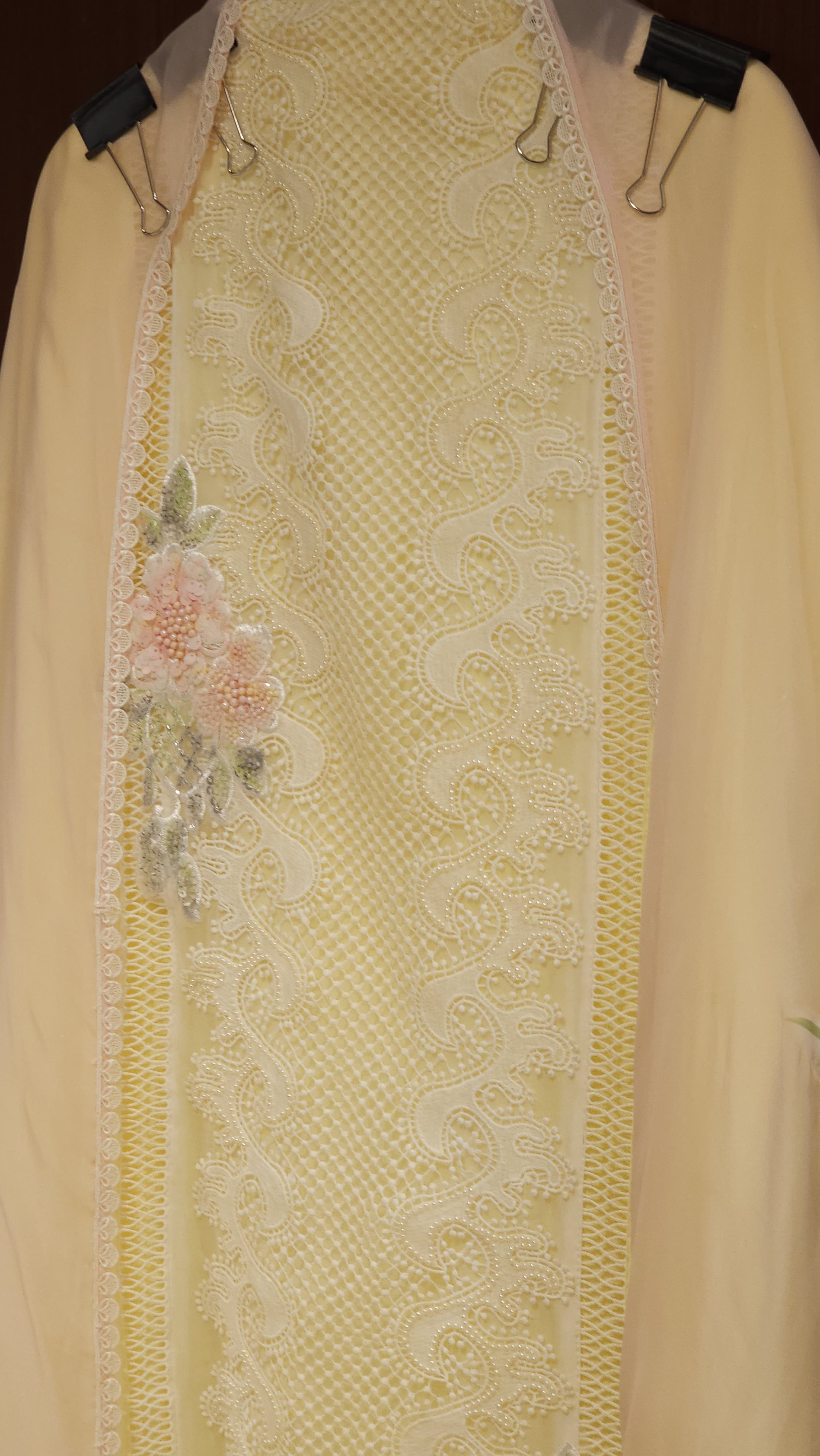 Hand-Paint Florals, Crochet Touch, Organza Feels