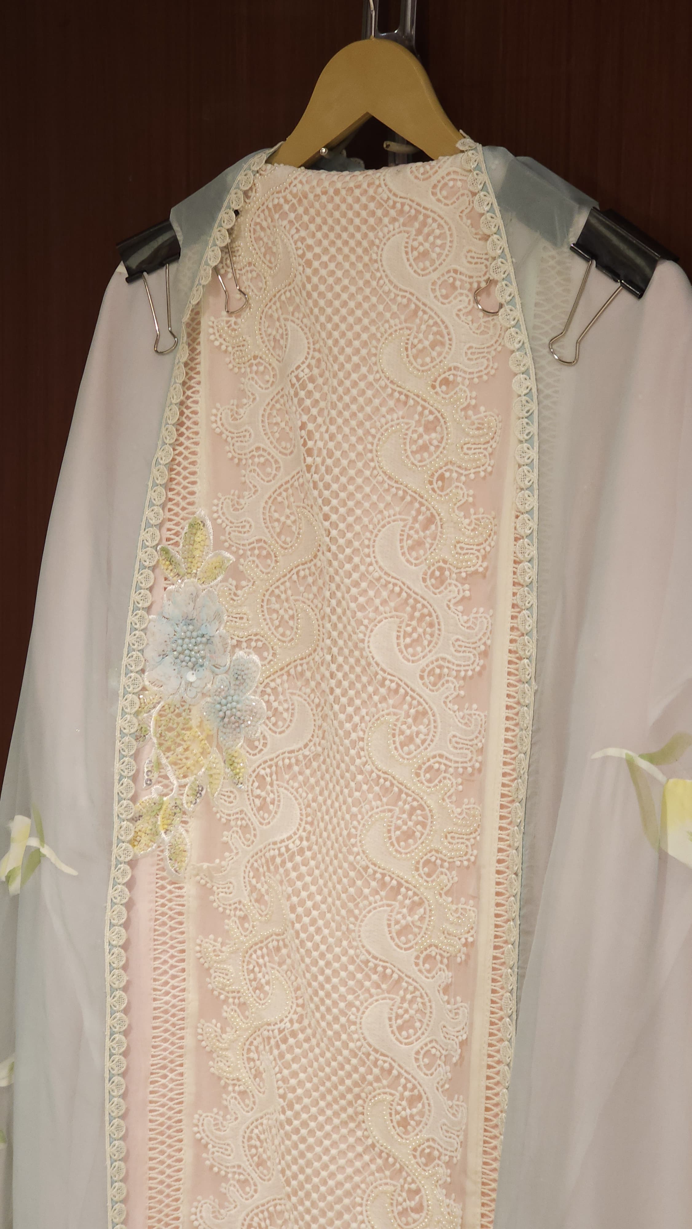 Hand-Paint Florals, Crochet Touch, Organza Feels