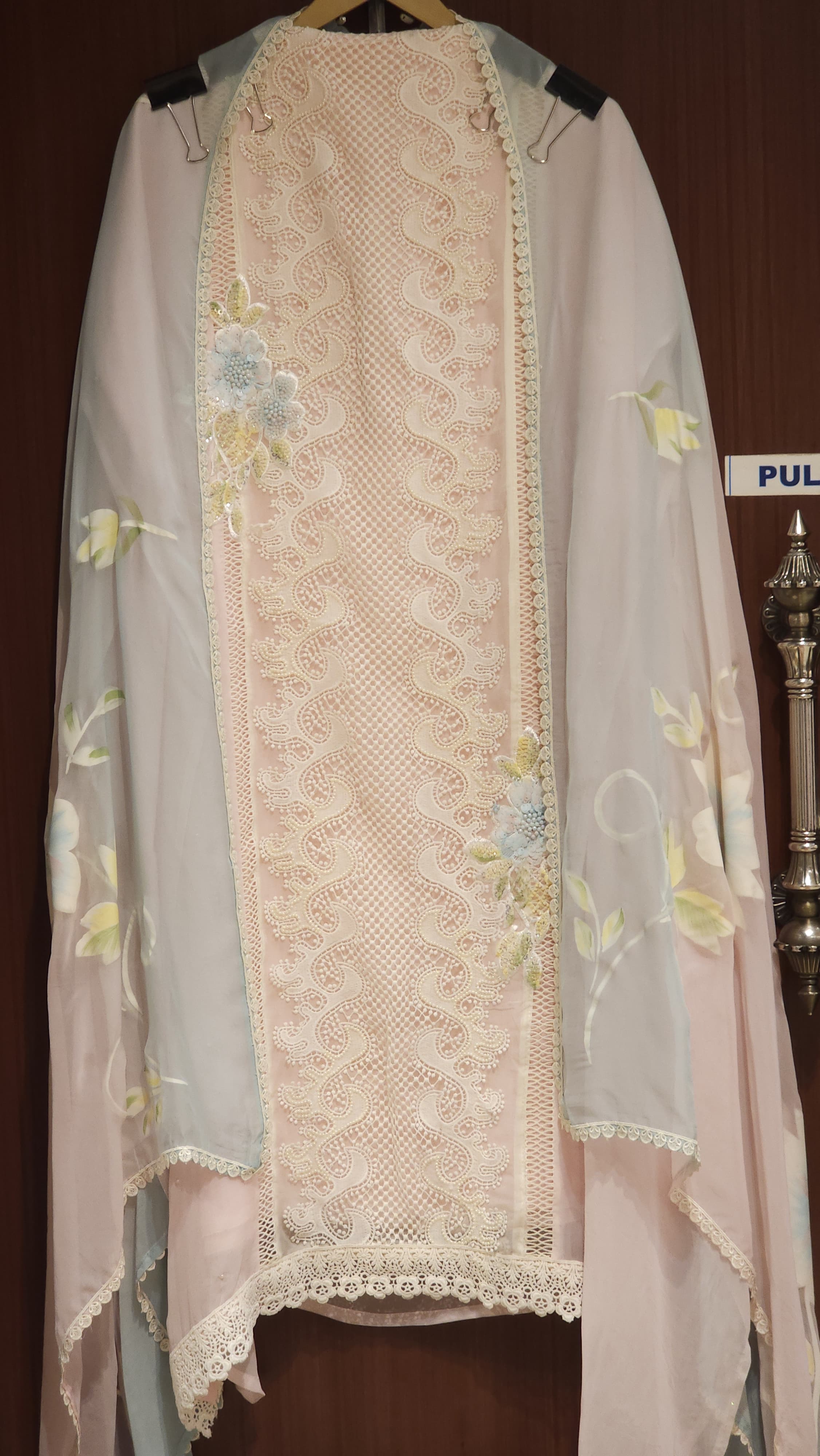 Hand-Paint Florals, Crochet Touch, Organza Feels