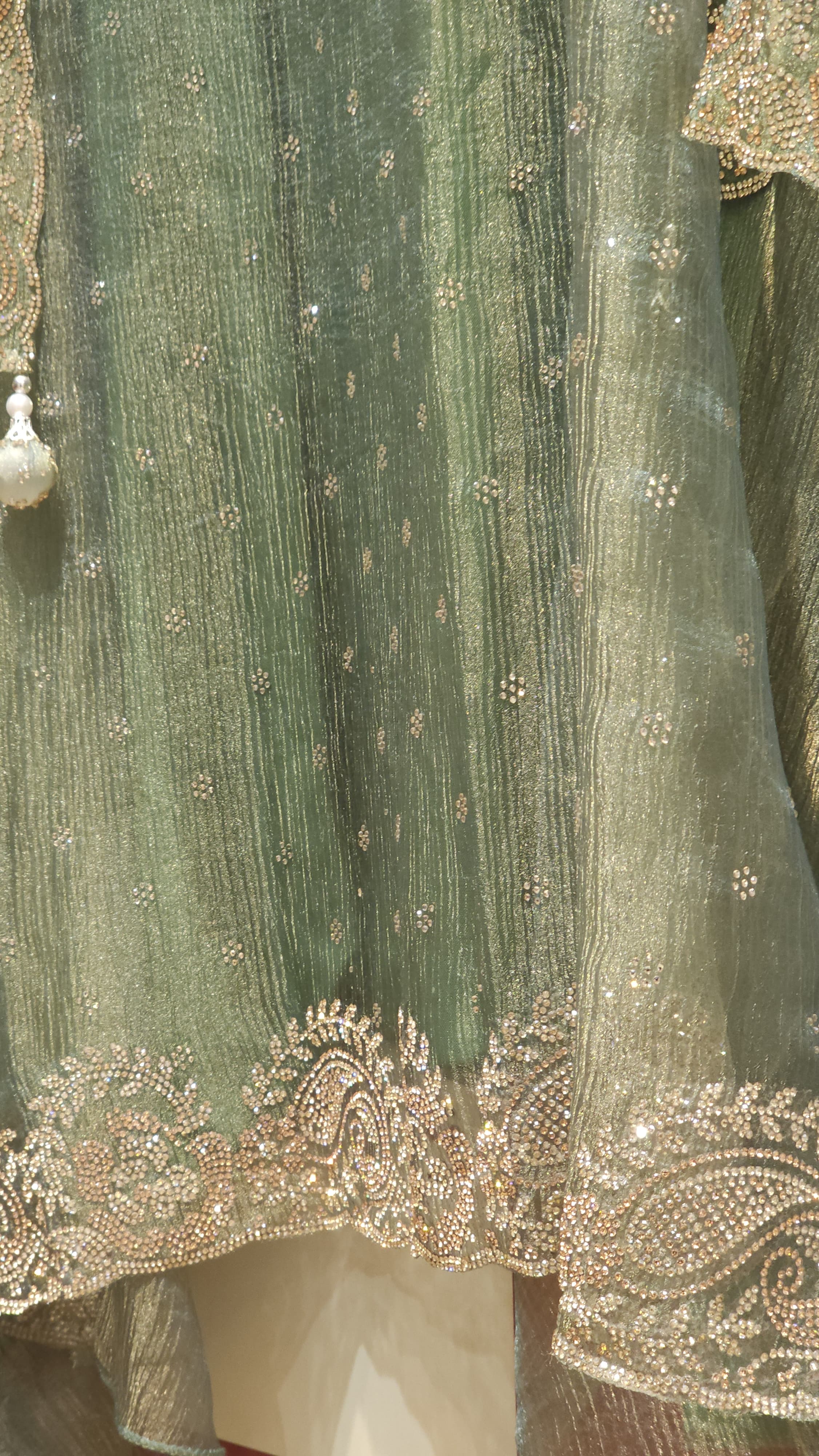 Swarovski Glam in Pure Crushed Tissue