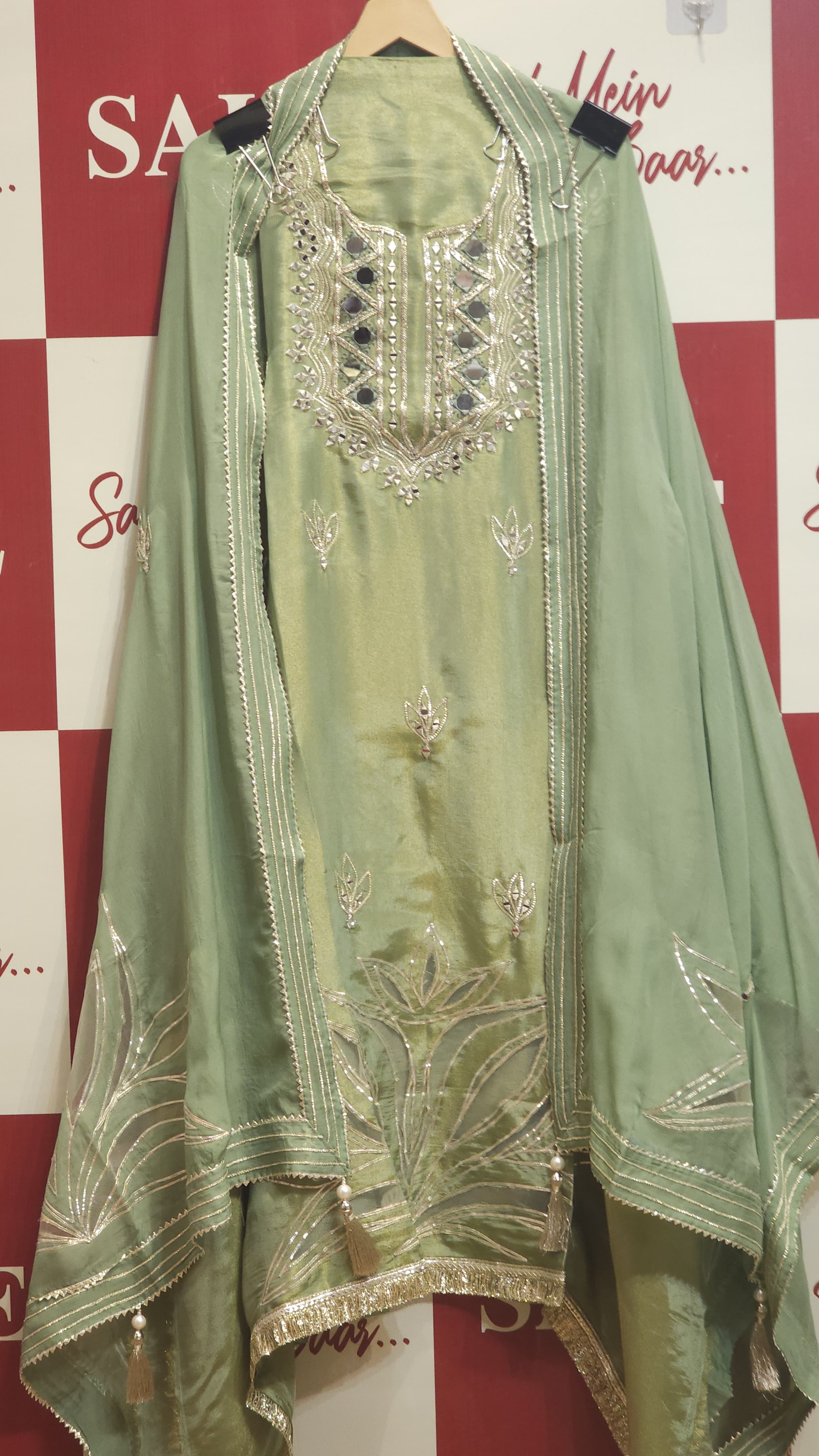 Applique & Mirror Elegance in Soft Tissue