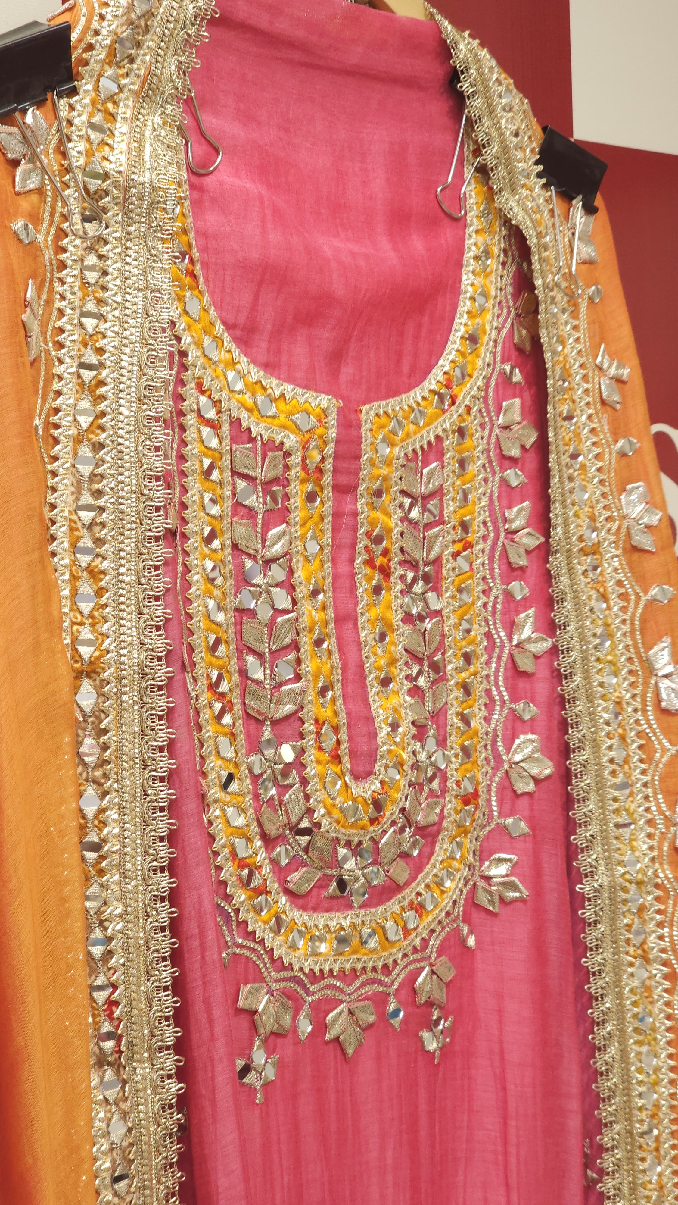 Ombre -Mul Chanderi Gota Patti Suit