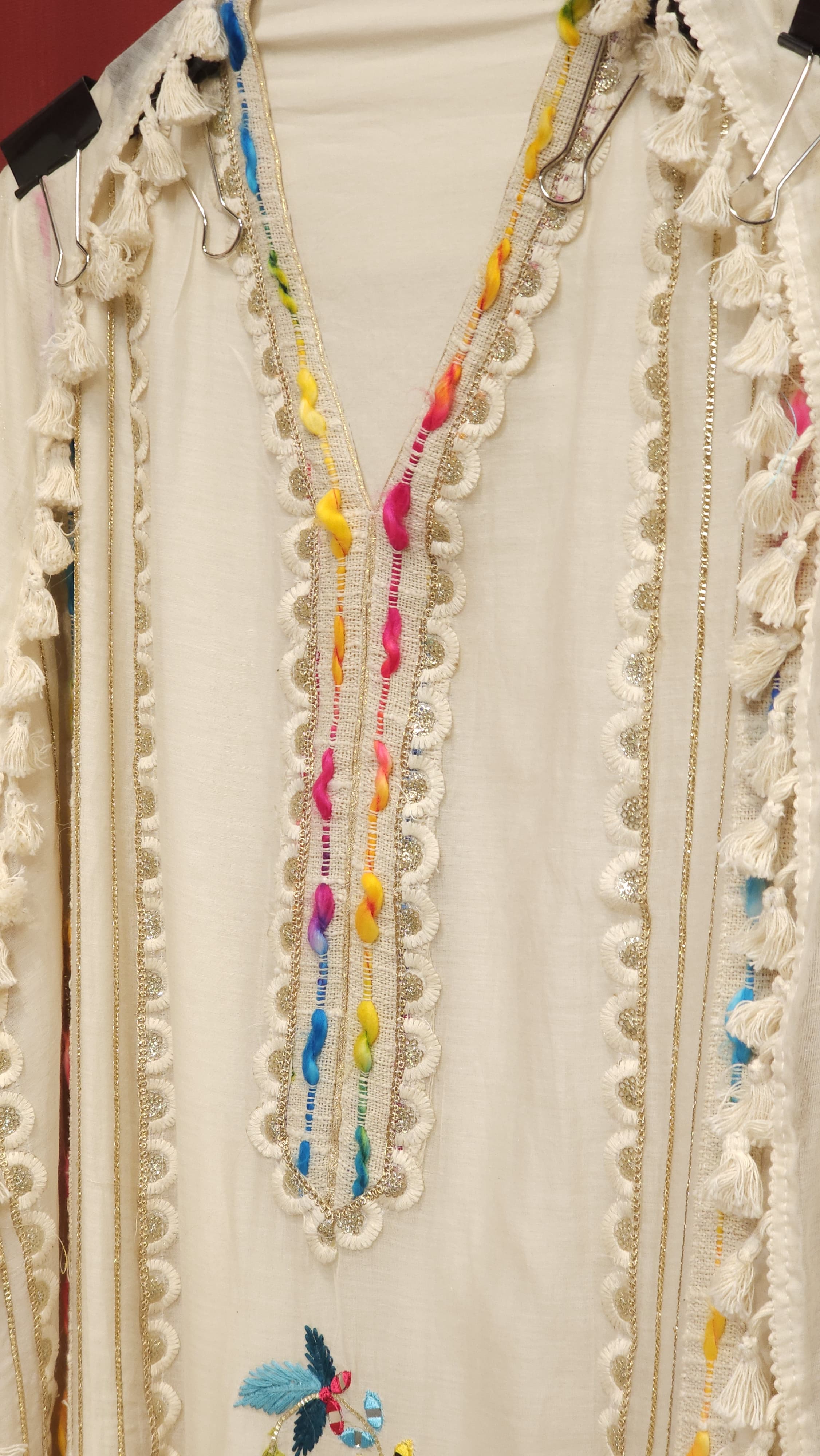 Pure Mul Chanderi with Jute Detailing