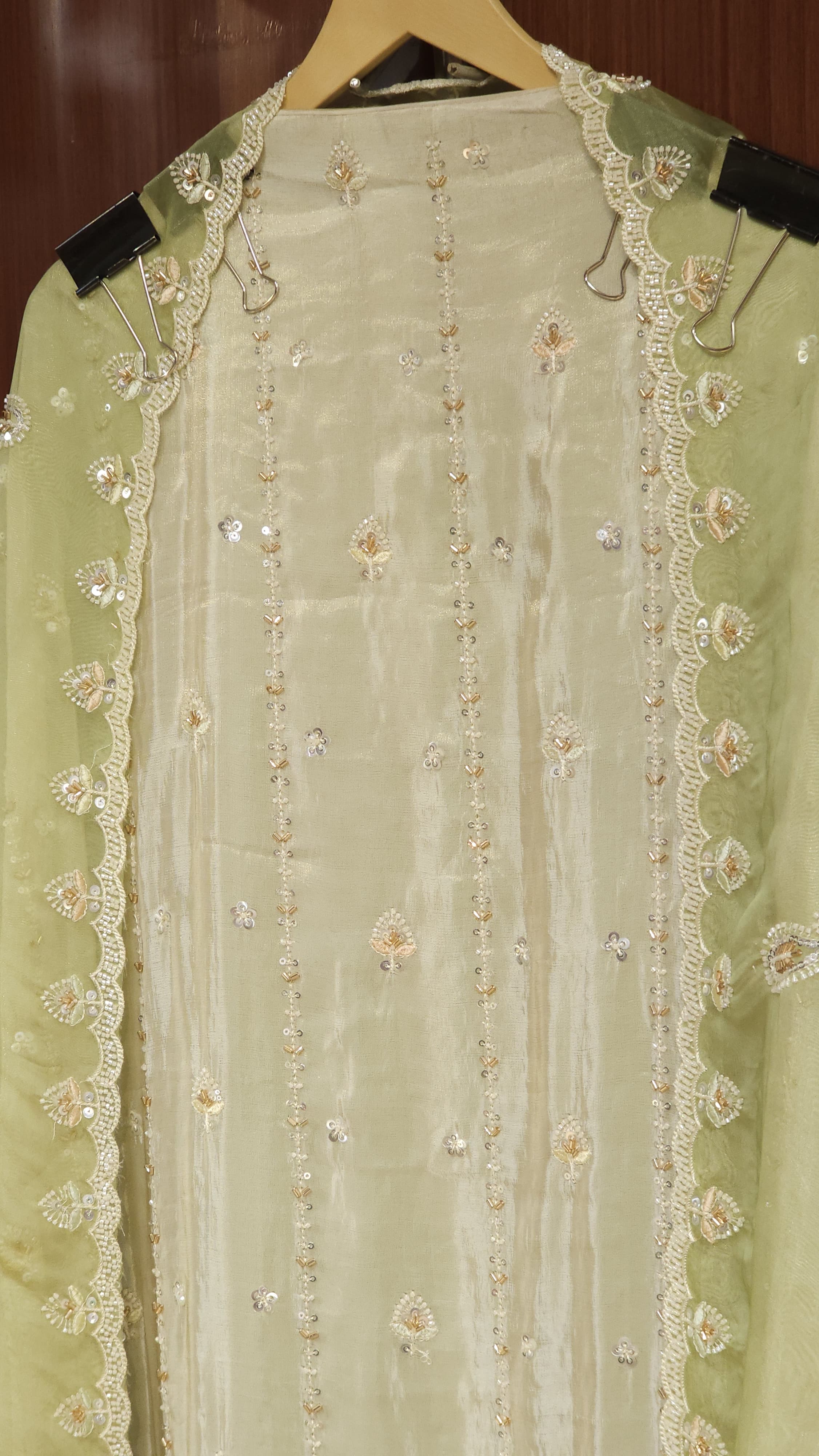 Viral : Pure shimmer tissue suit (New Dupatta)