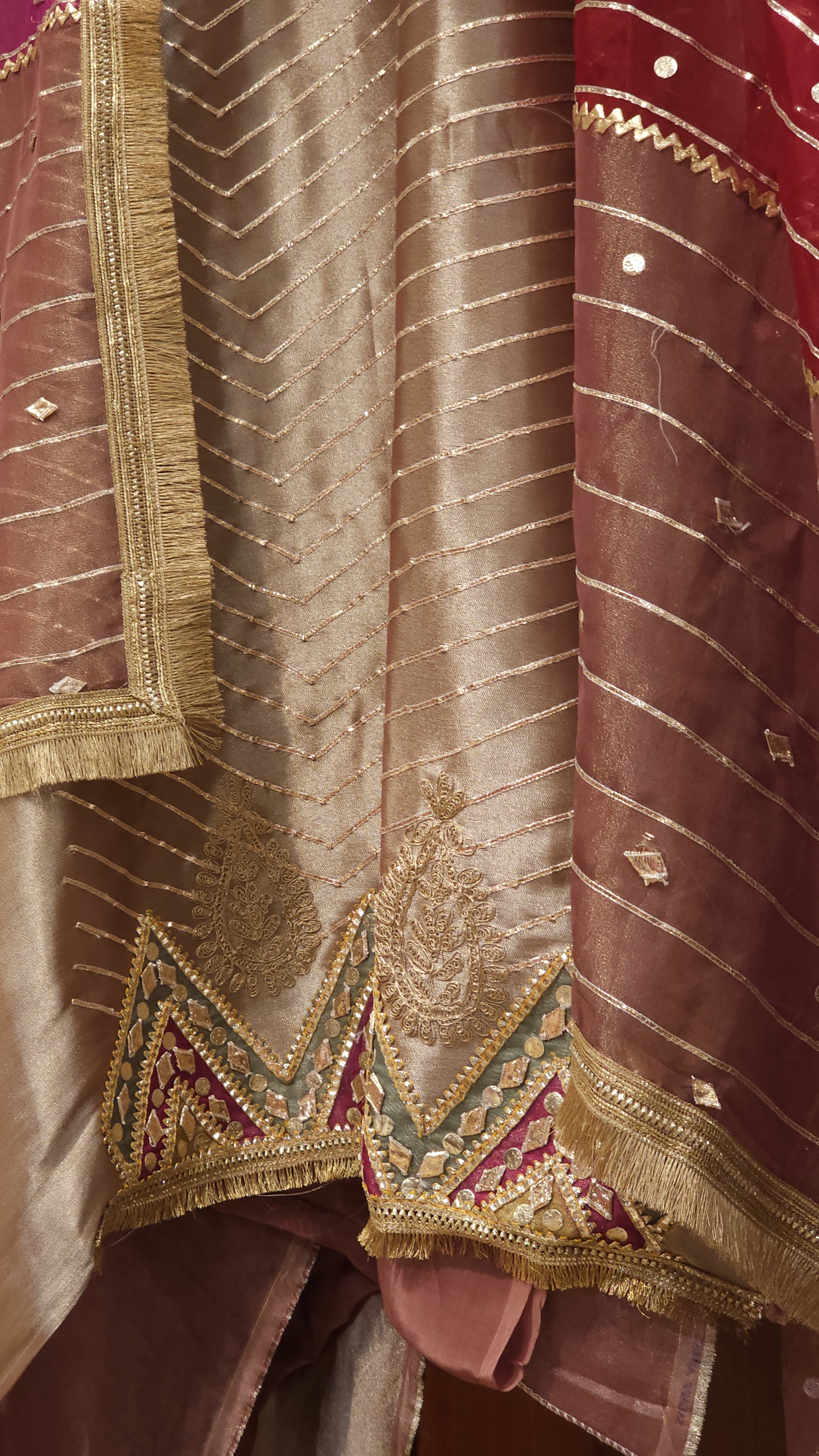Imported Russian Tissue Suit with Gota & Zari Work