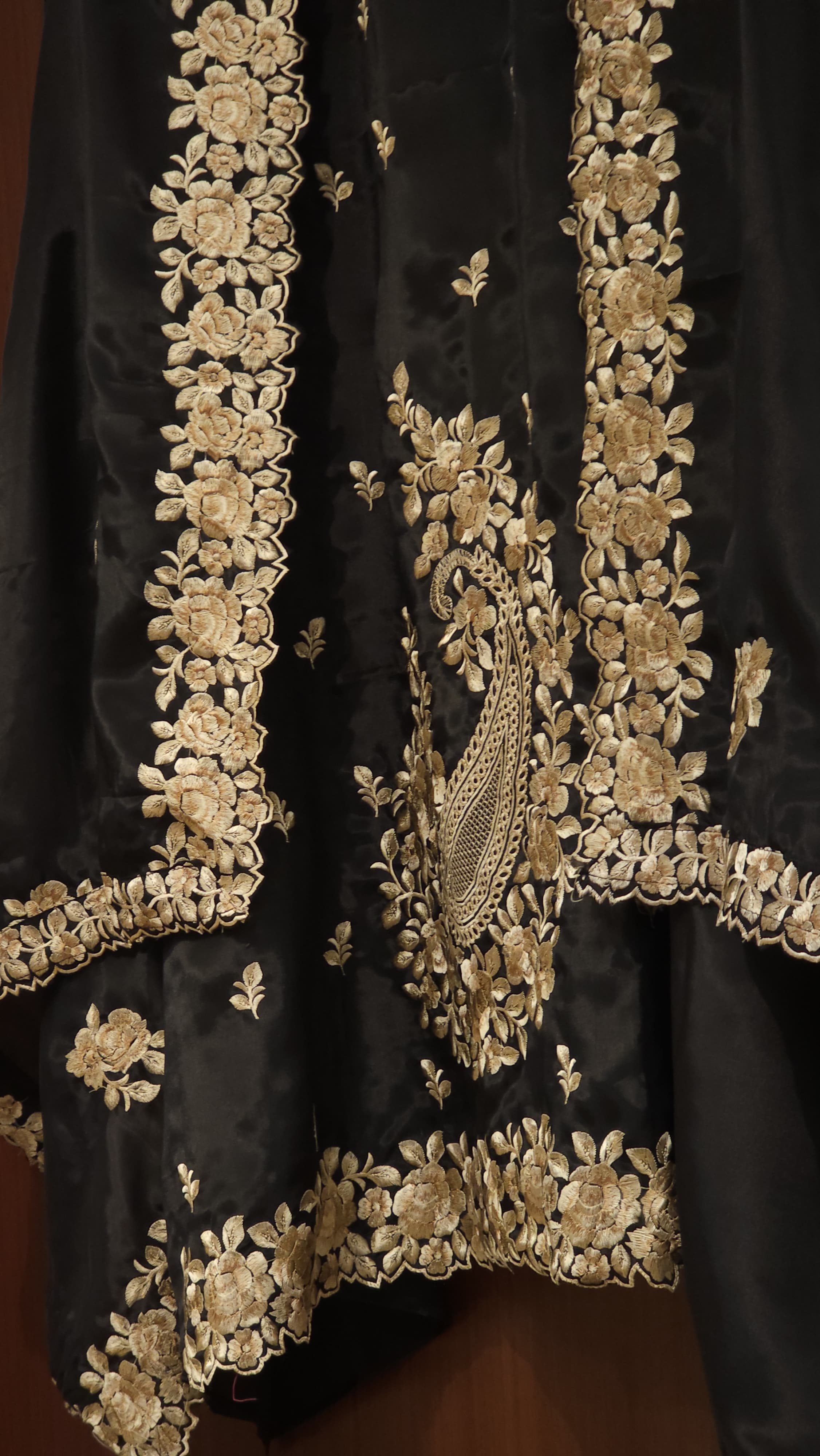 Parsi Embroidery Glass Tissue Suit