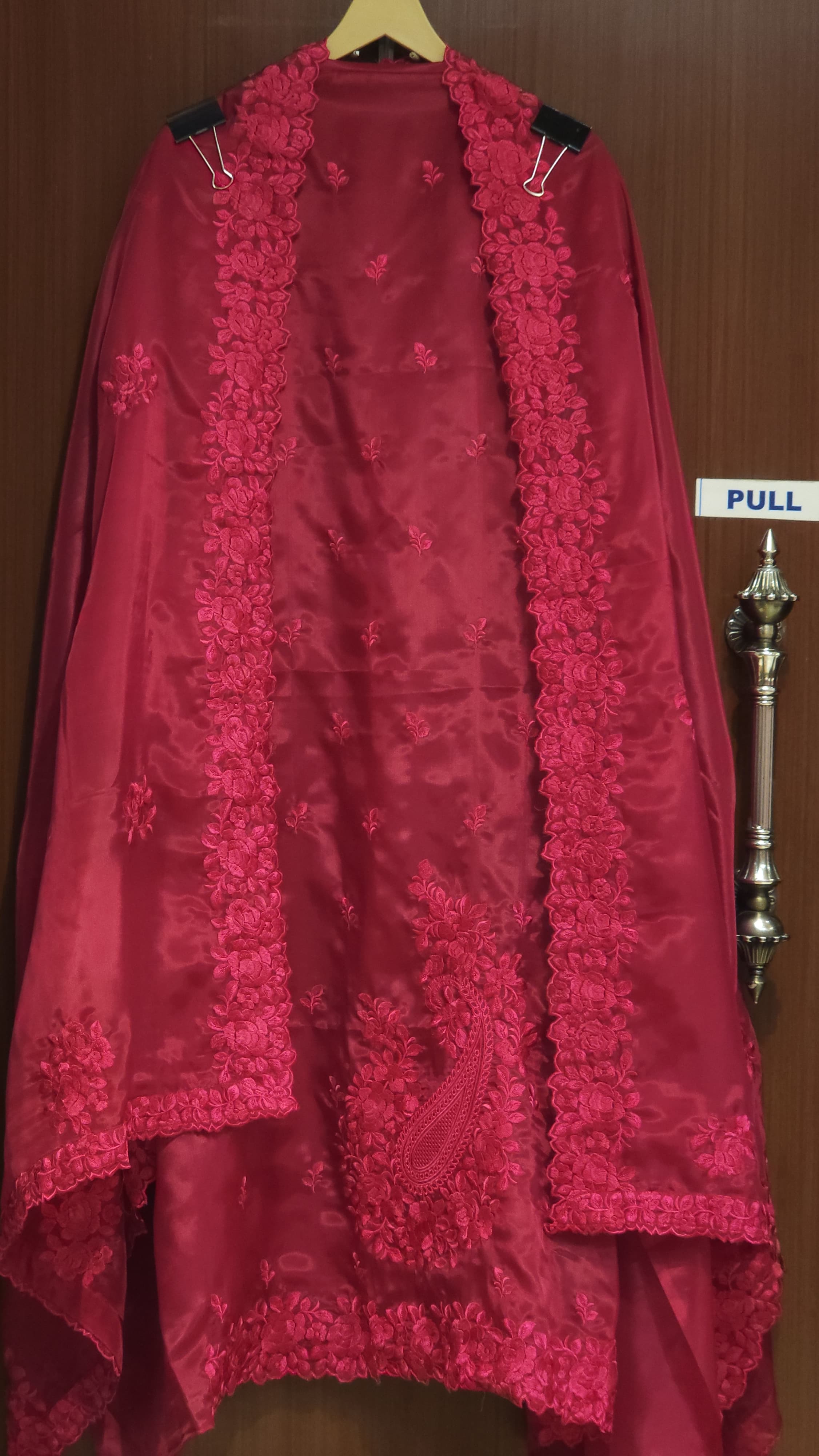 Parsi Embroidery Glass Tissue Suit