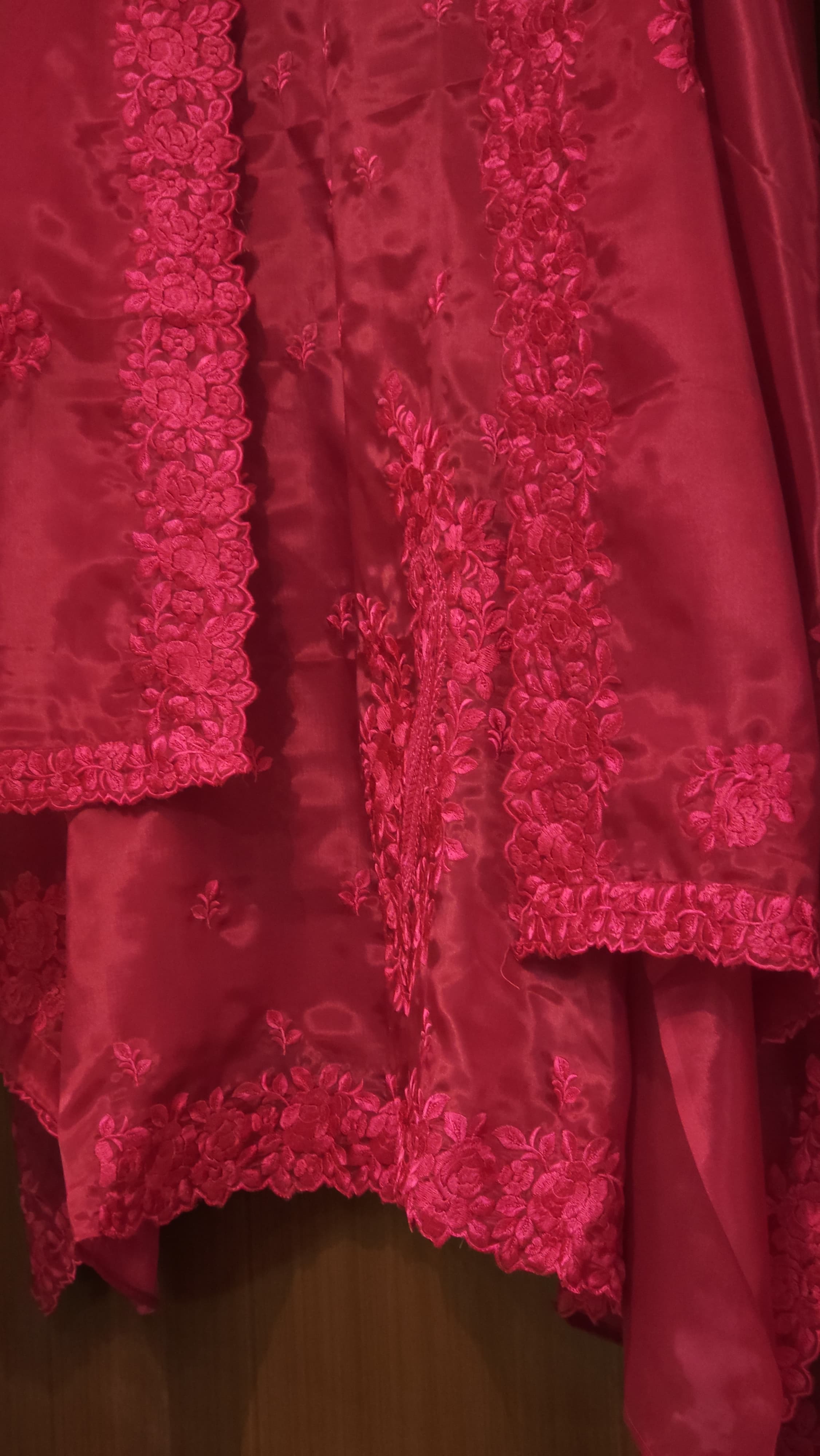 Parsi Embroidery Glass Tissue Suit