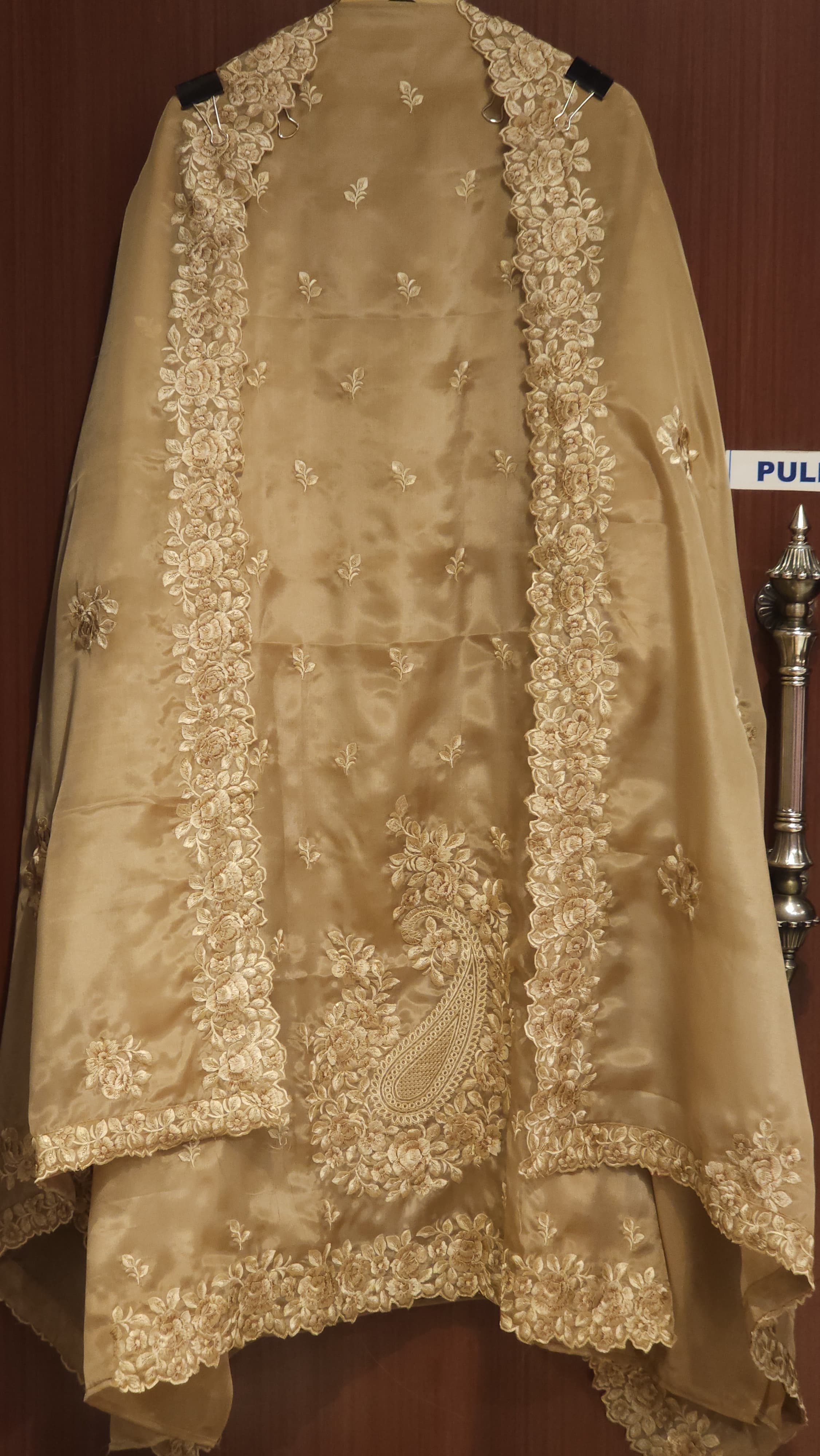 Parsi Embroidery Glass Tissue Suit