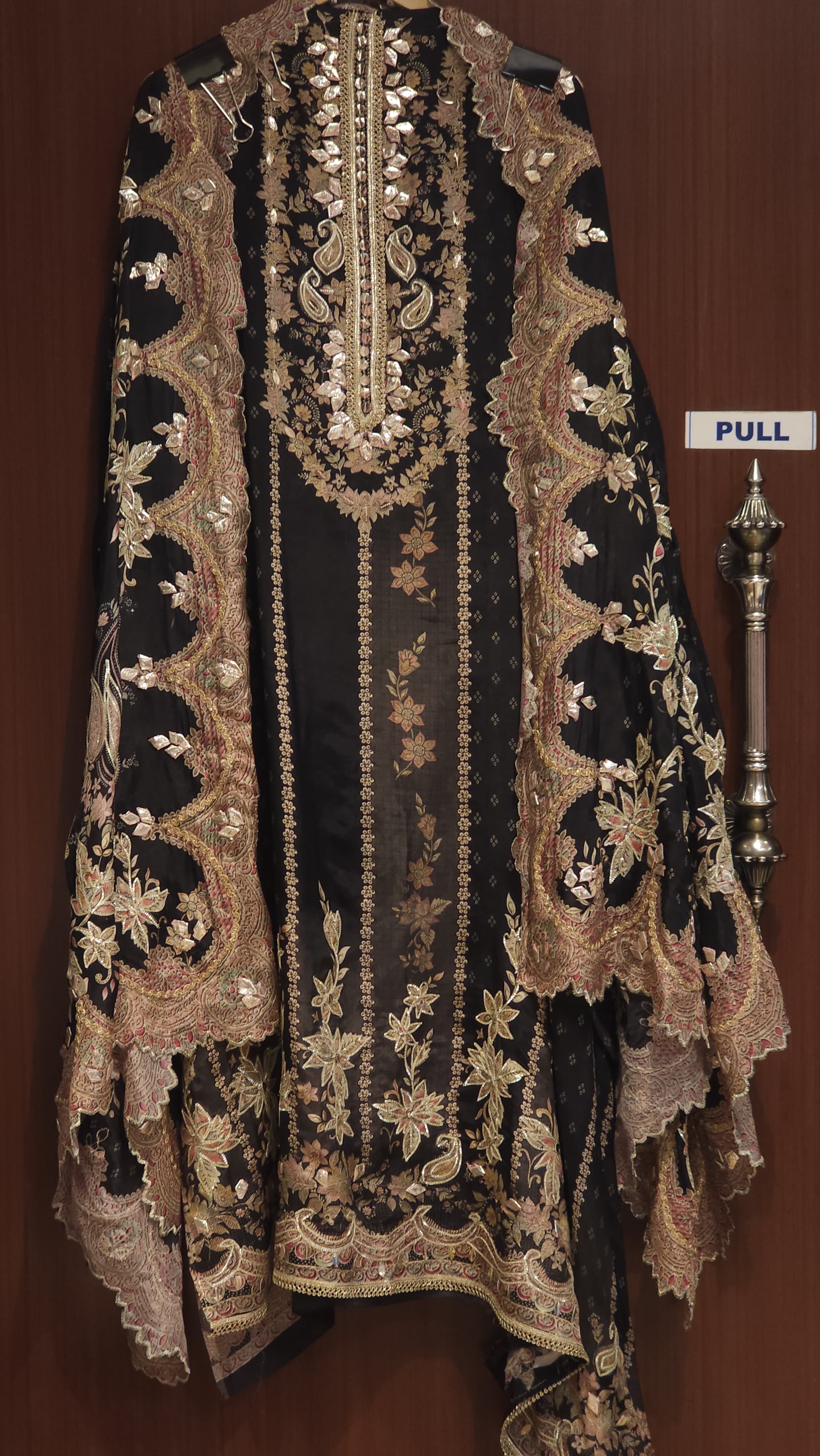 Glass Organza Suit with Digital Print & Embroidery