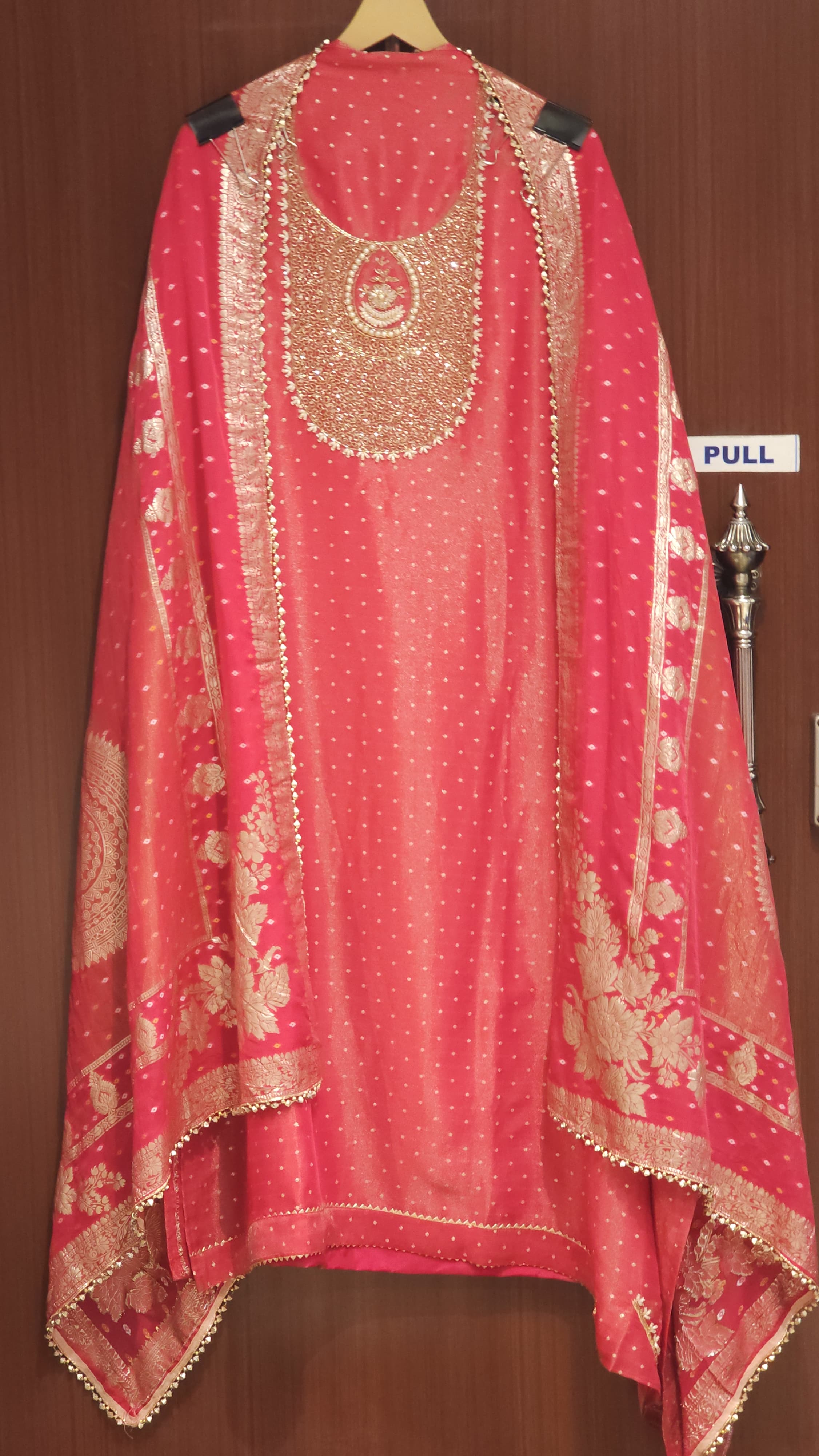 Authentic Tanchui Silk Dupatta & Banarasi Tissue Suit