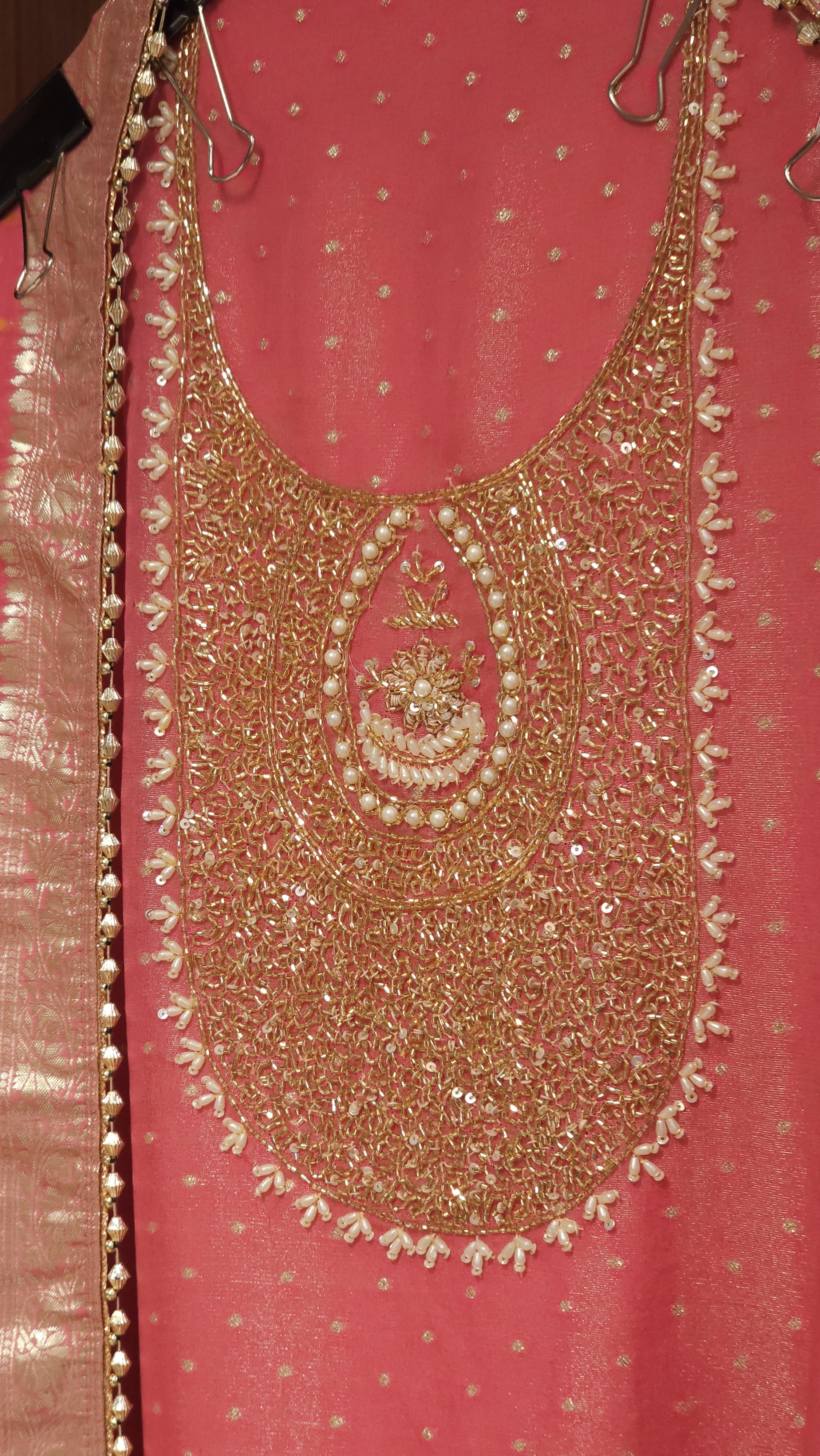 Authentic Tanchui Silk Dupatta & Banarasi Tissue Suit