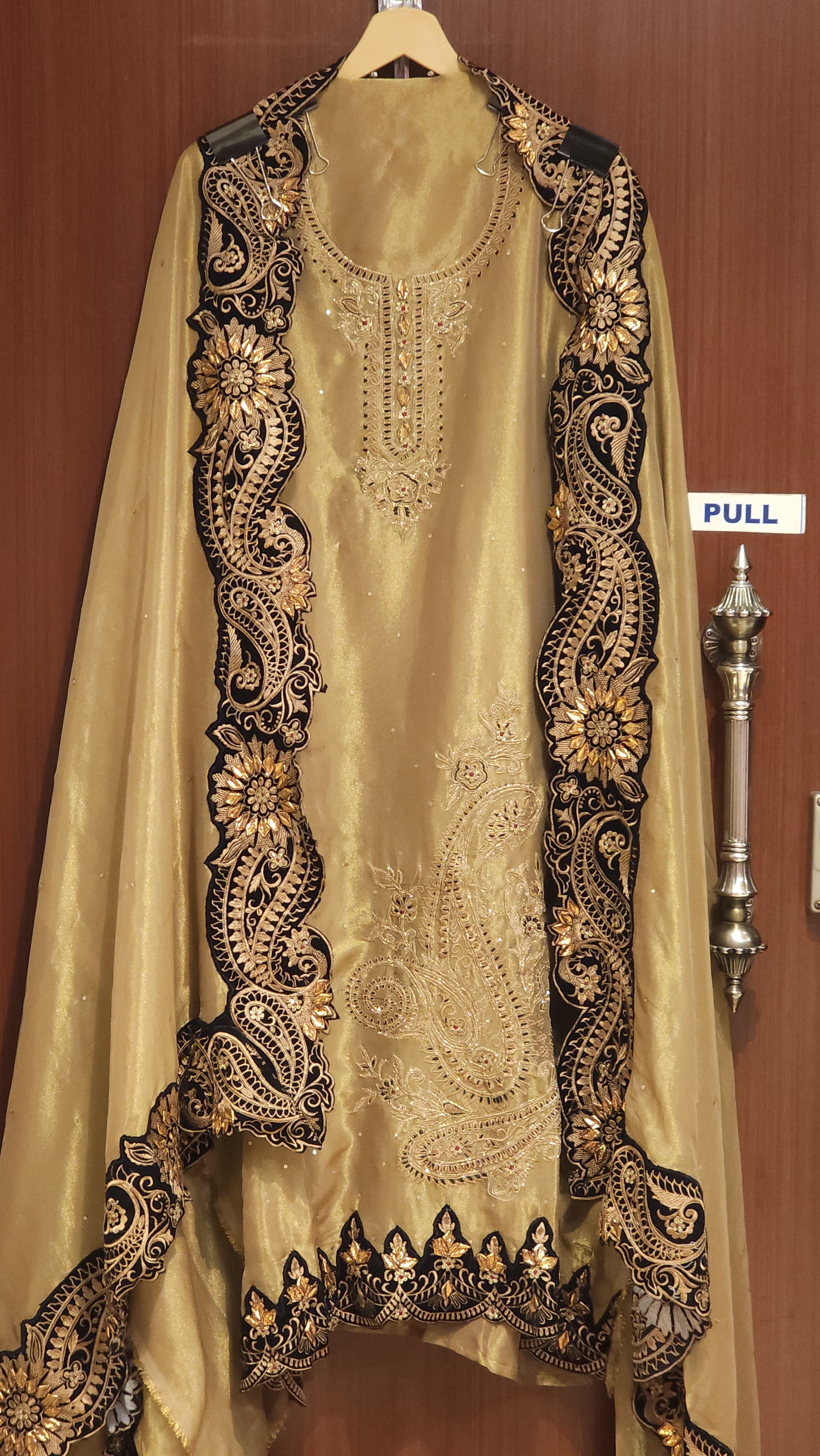 Velvet Patchwork Elegance on Organza Tissue
