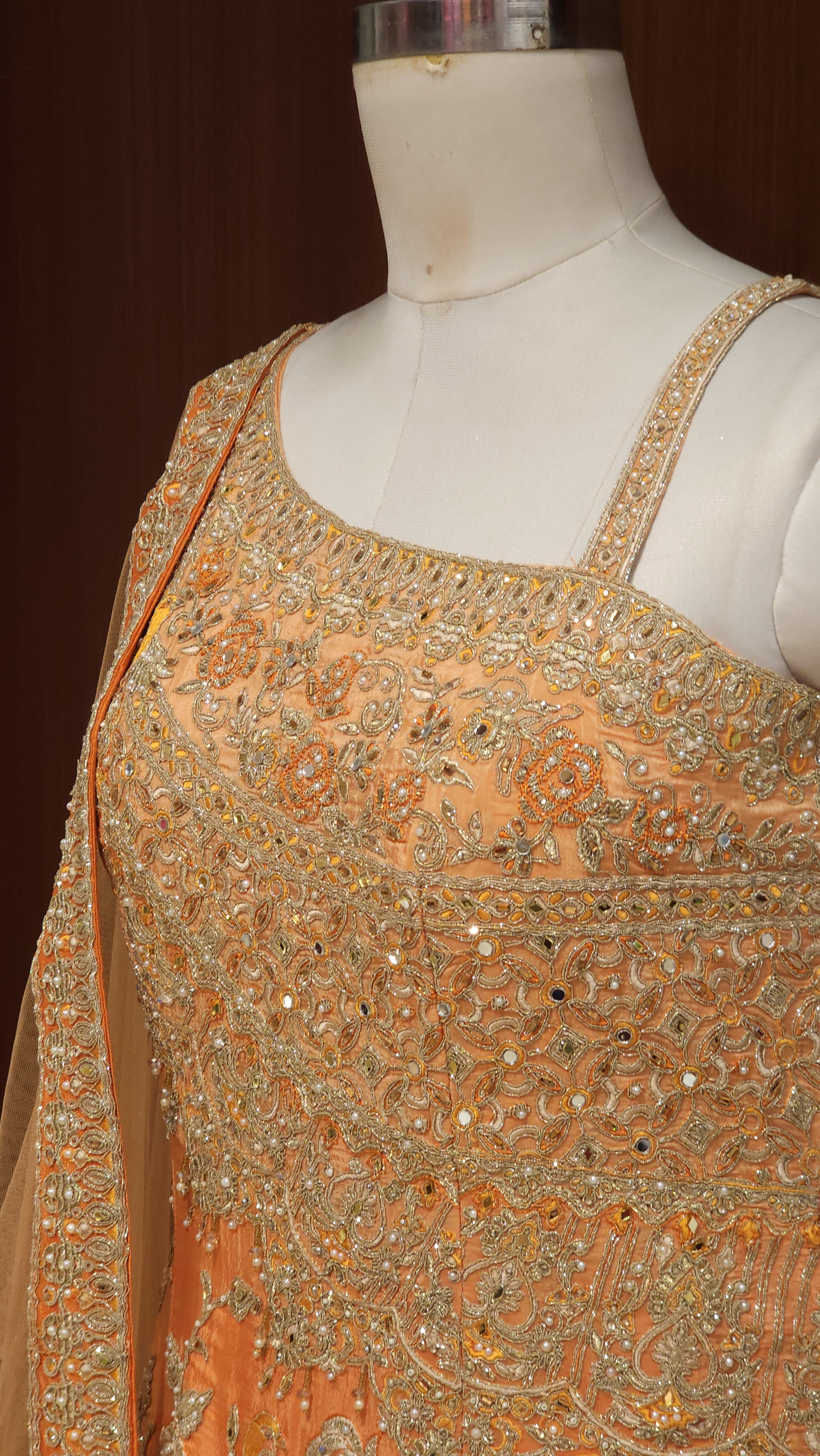 Indo-Western Readymade Sharara Set in Crepe