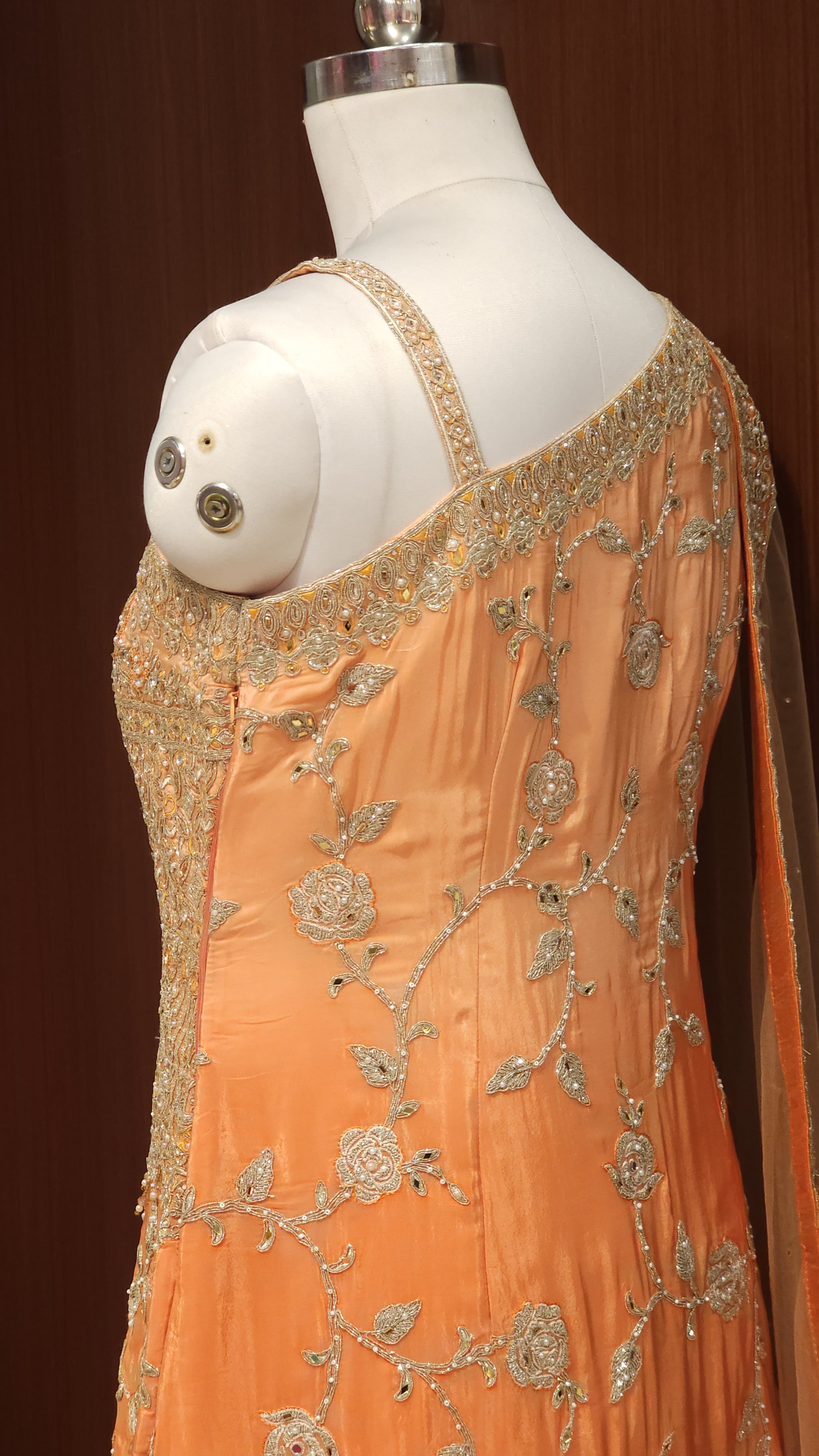 Indo-Western Readymade Sharara Set in Crepe