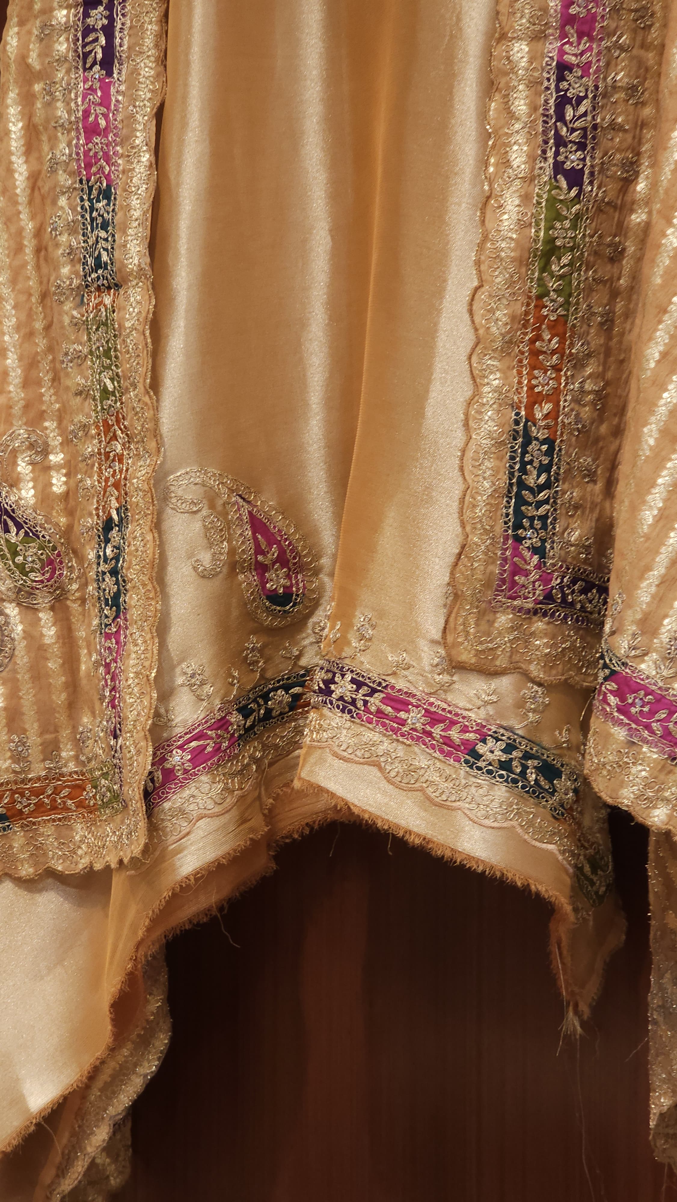 Russian Silk Suit with Crushed Banarasi Dupatta