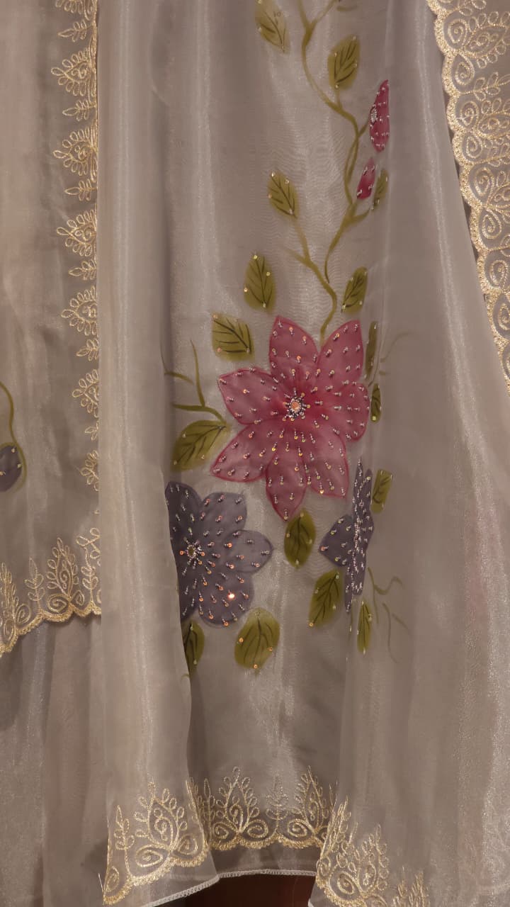 Hand-painted & Embroidered, a rare Luxury Wear