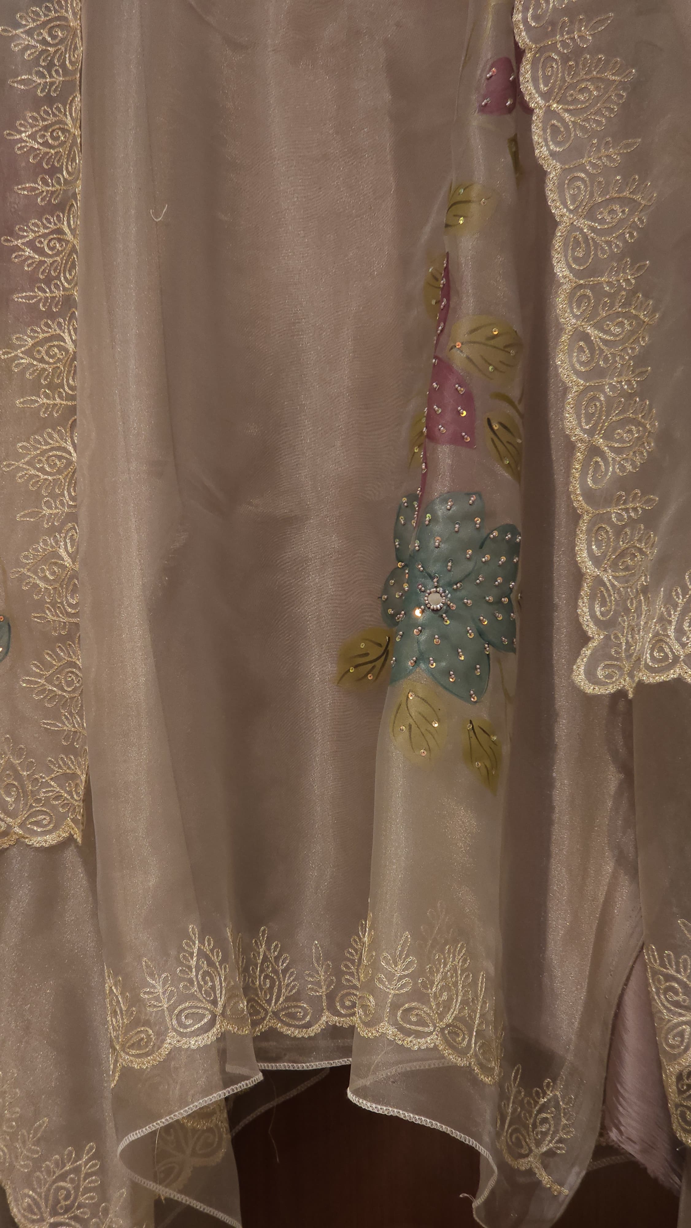 Hand-painted & Embroidered, a rare Luxury Wear