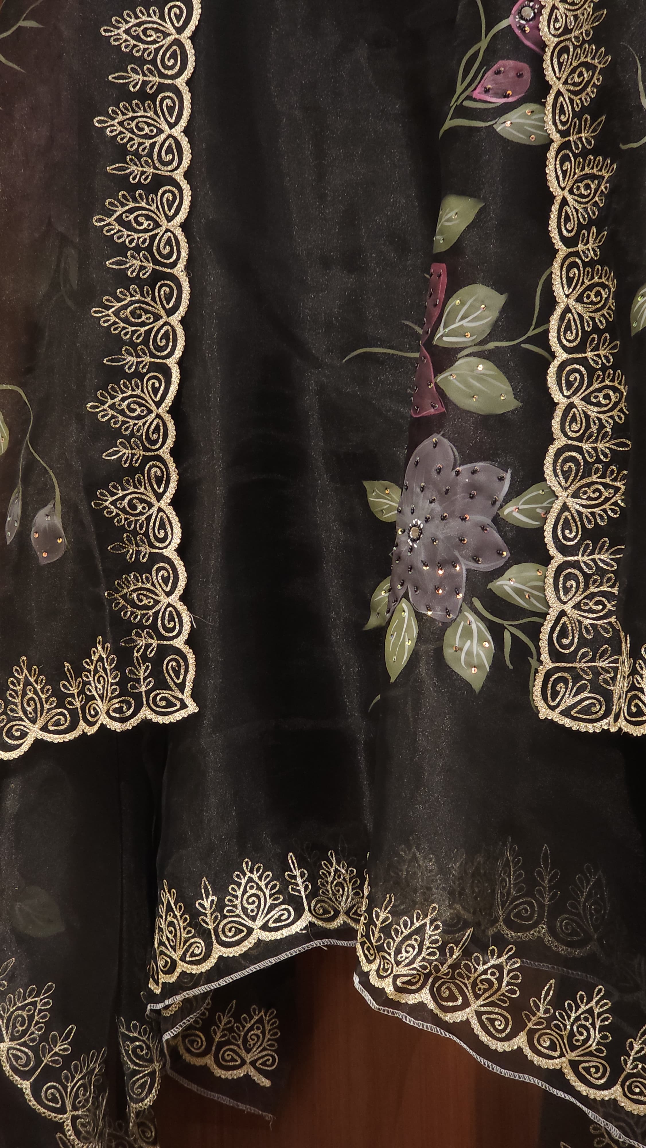 Hand-painted & Embroidered, a rare Luxury Wear