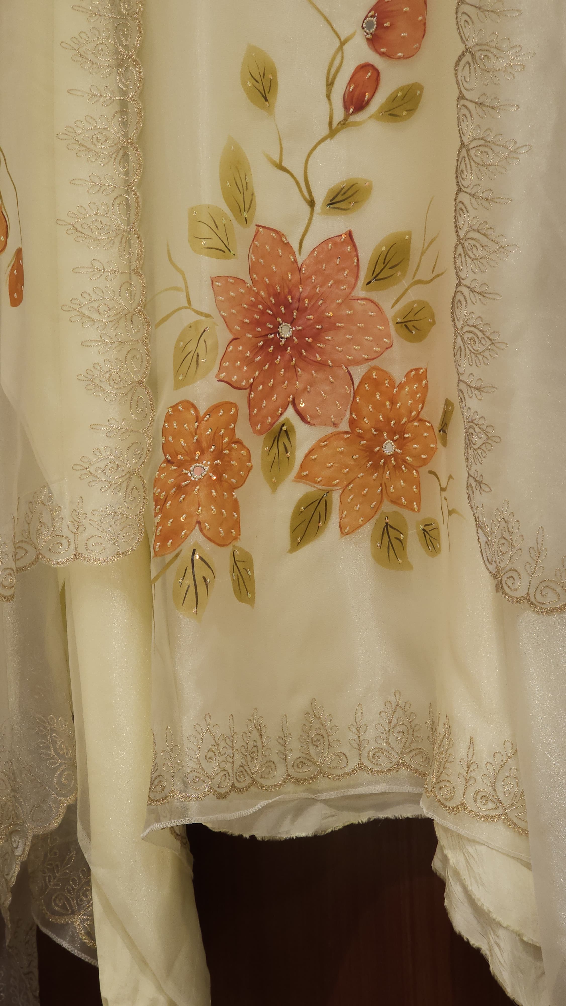 Hand-painted & Embroidered, a rare Luxury Wear