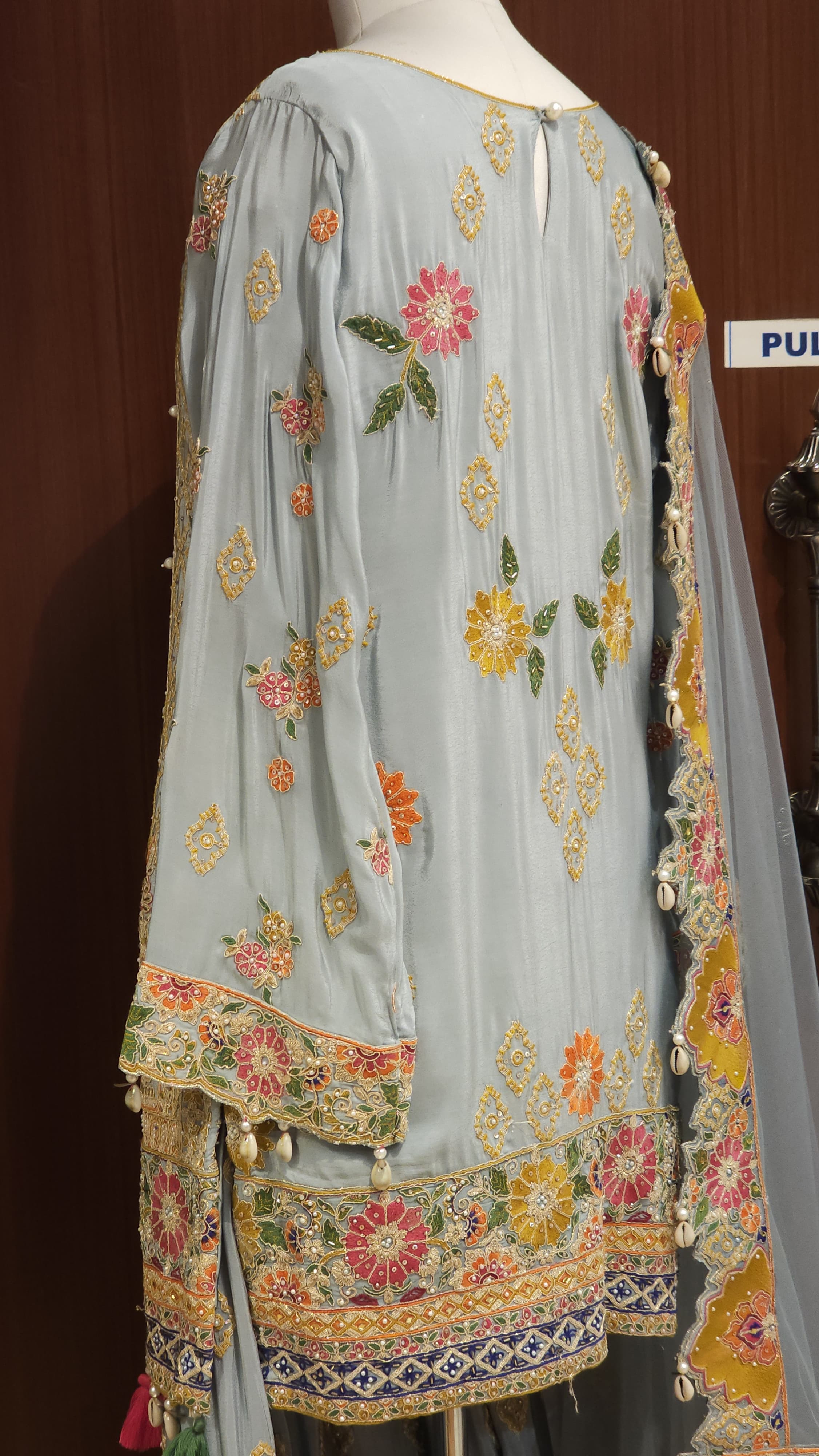 Heavy Pakistani Readymade Crepe pure Sharara Set