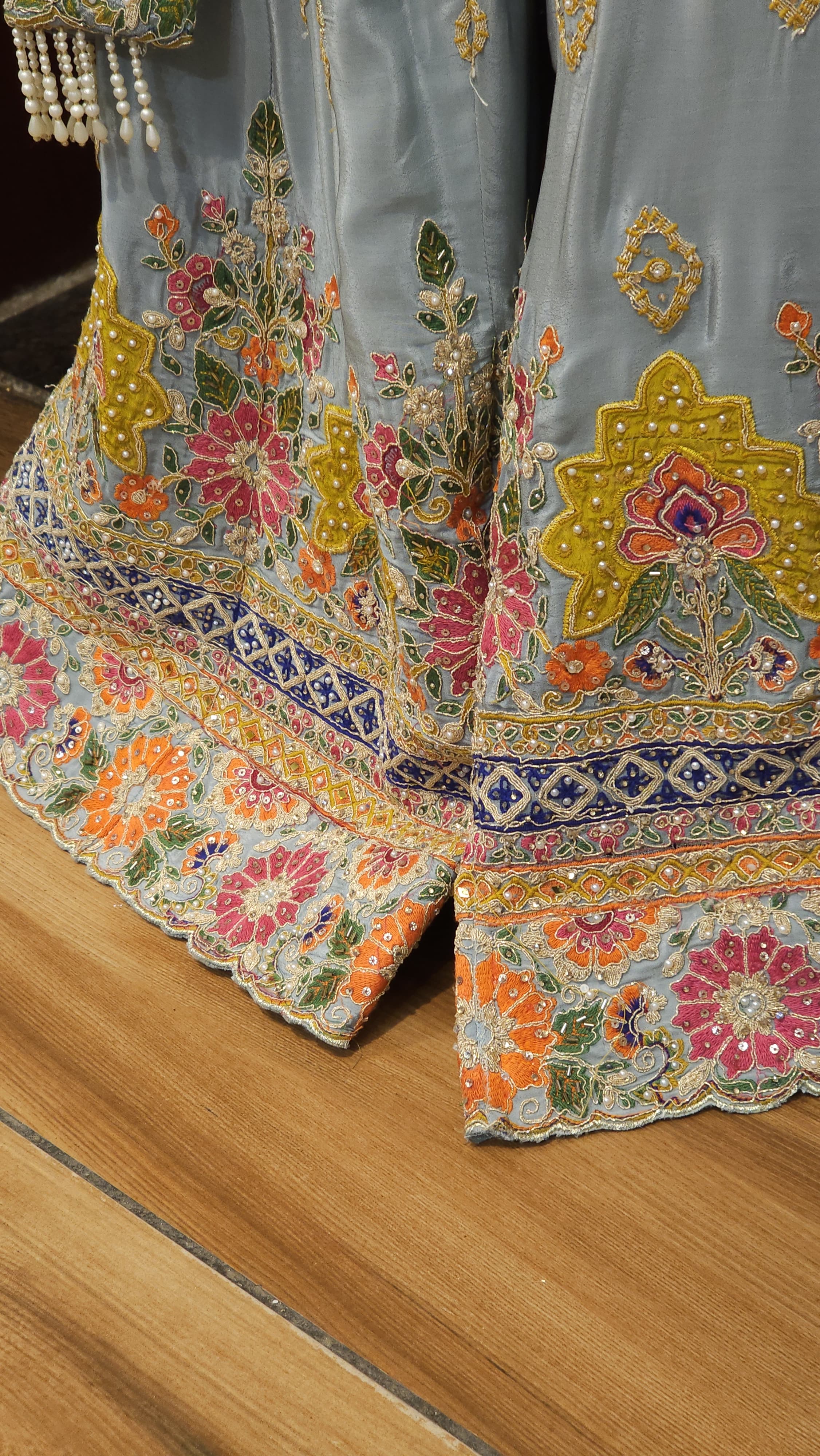 Heavy Pakistani Readymade Crepe pure Sharara Set