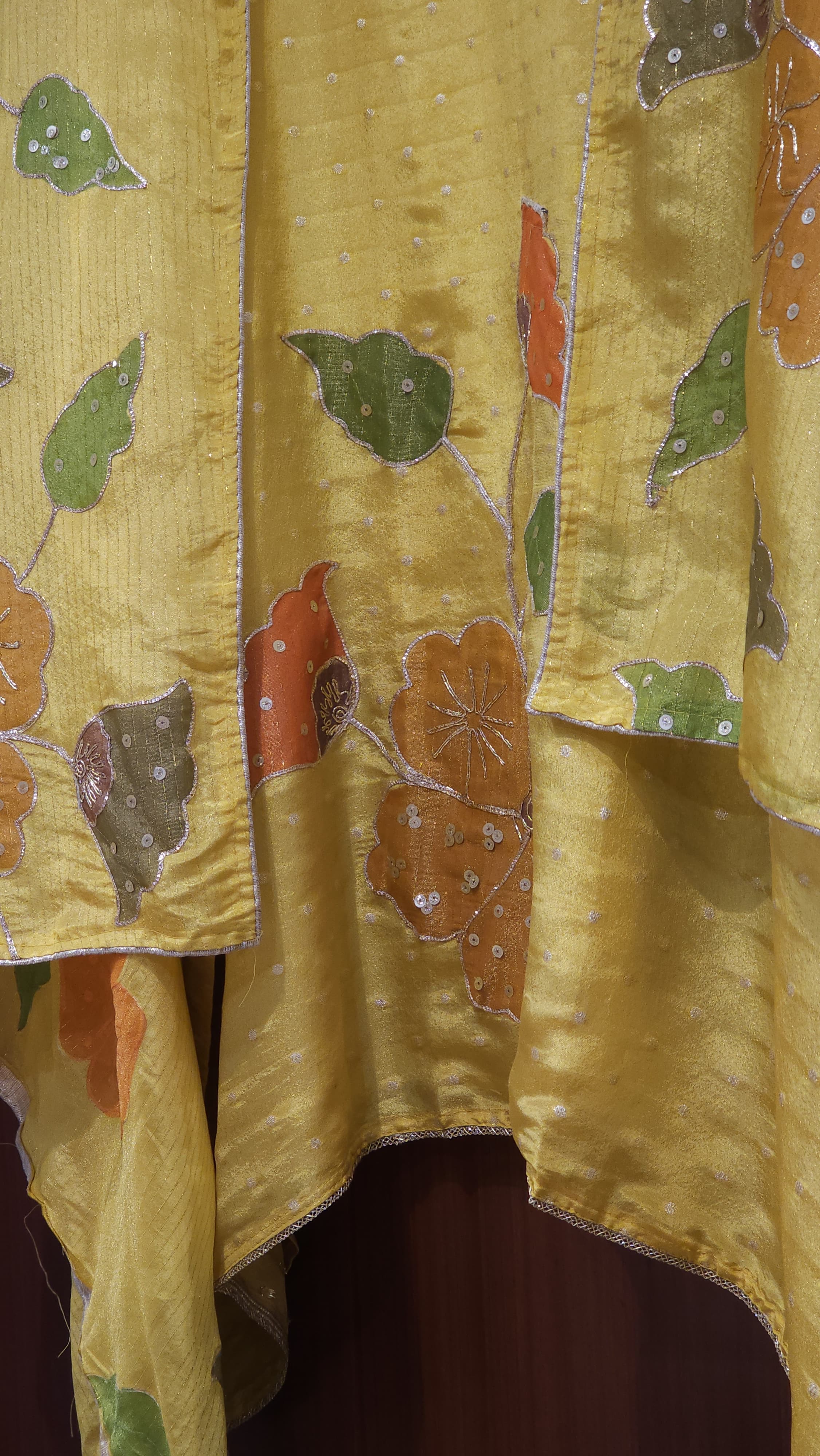 Gold Lurex Festive Embroidered Tissue Set