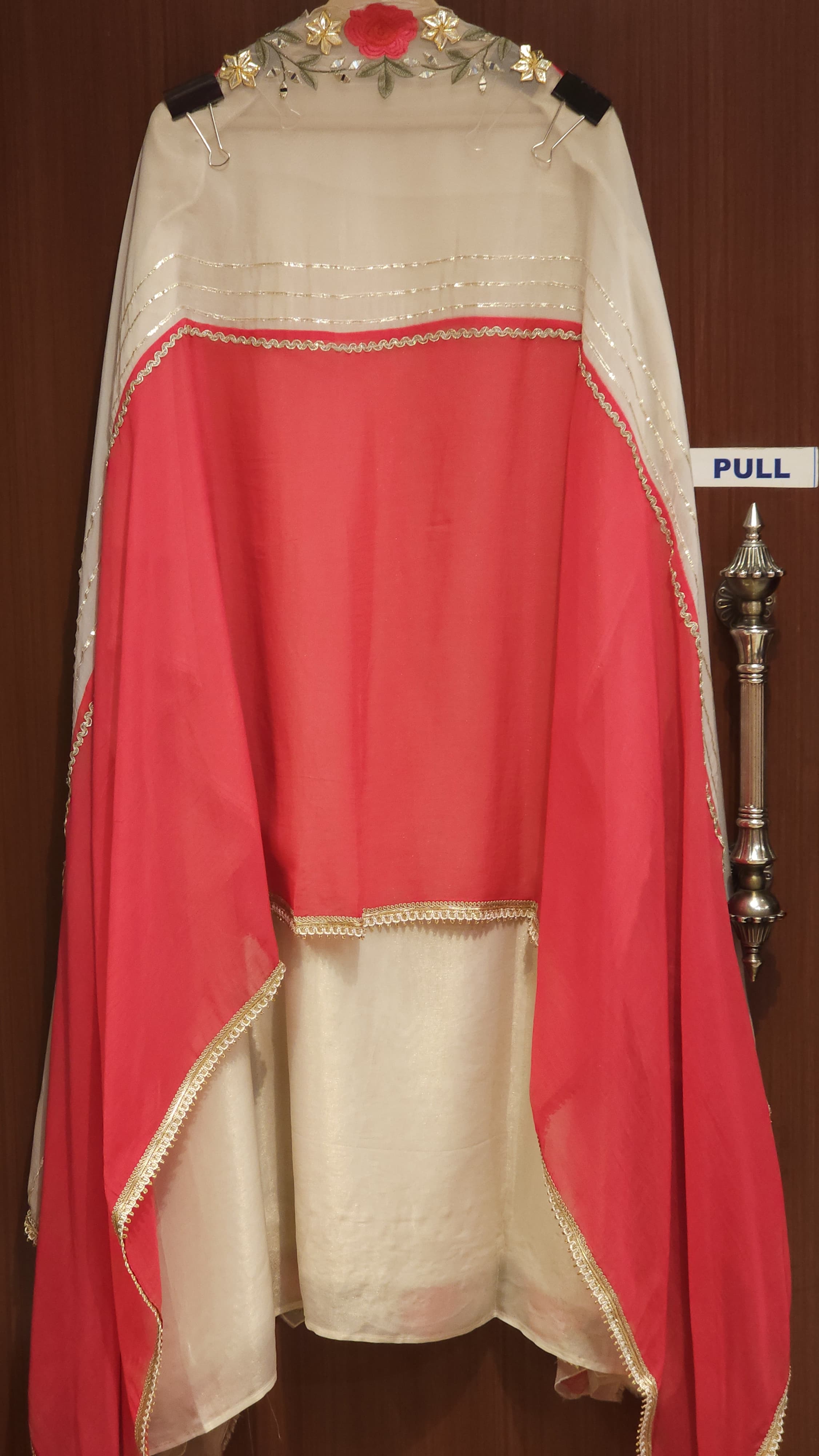 Gulab Embroidered Tissue Ensemble