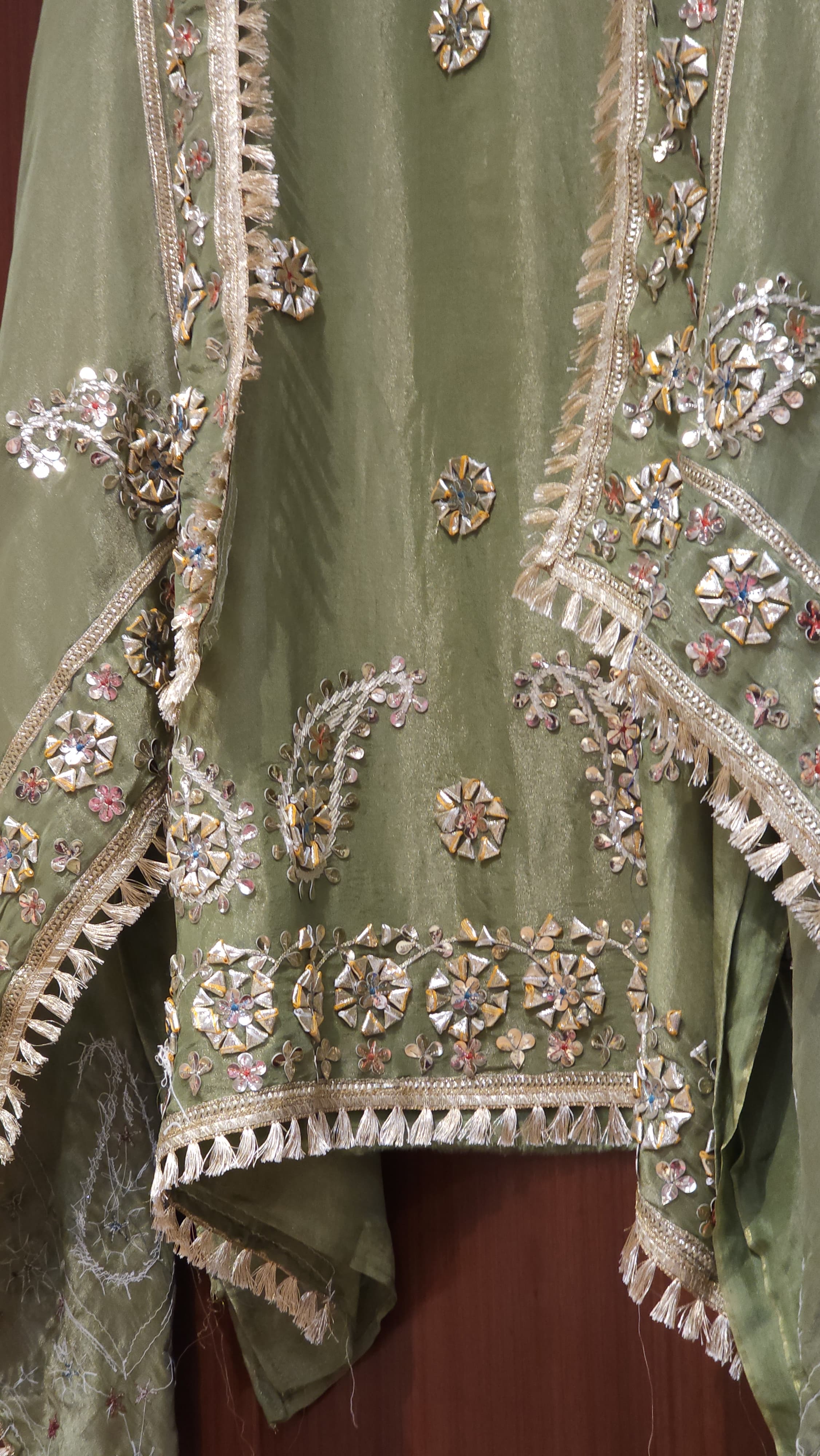 Gota Patti & Leather Elegance - The Festive Check