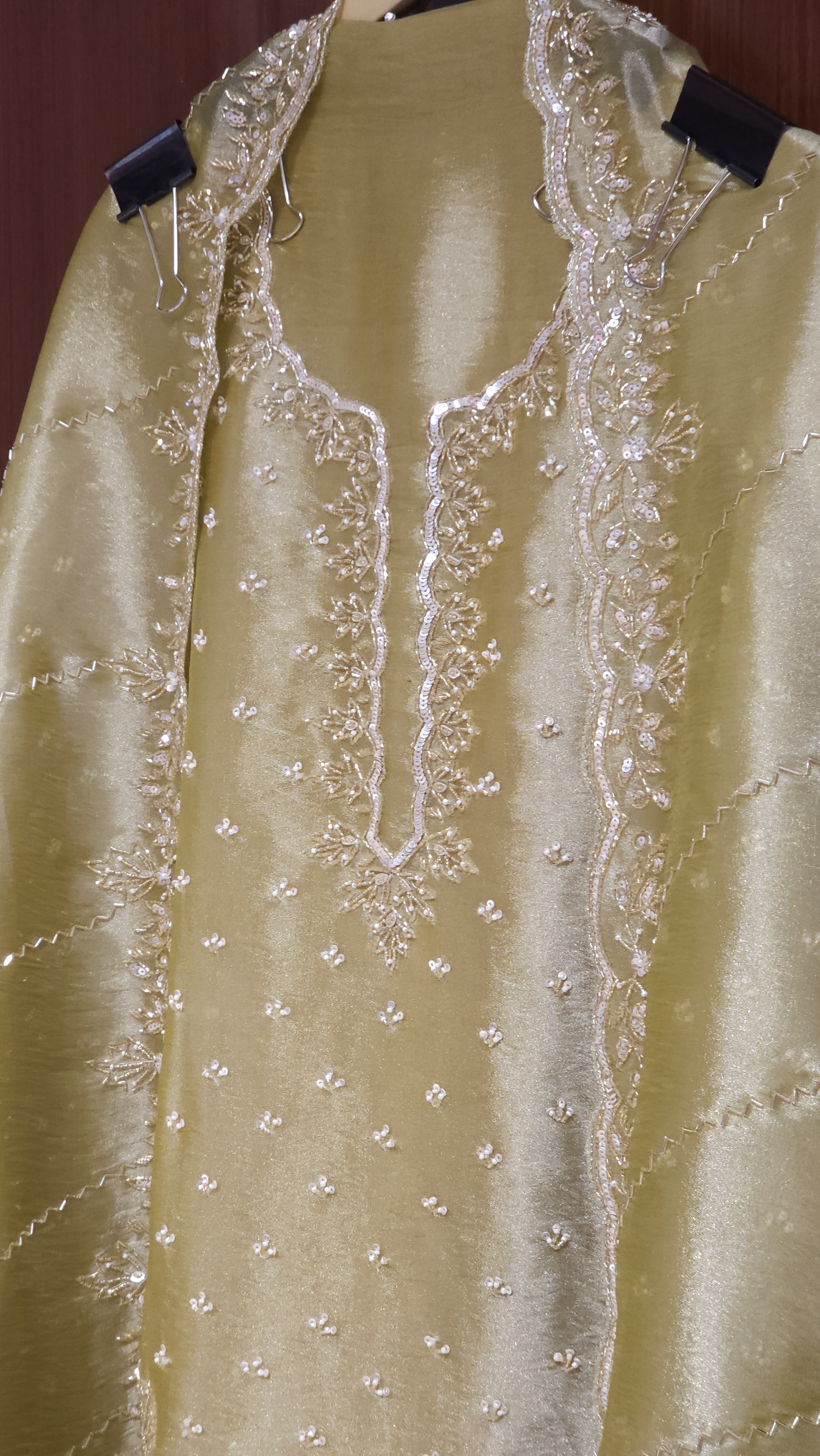 Italian Glass Tissue Handwork Suit