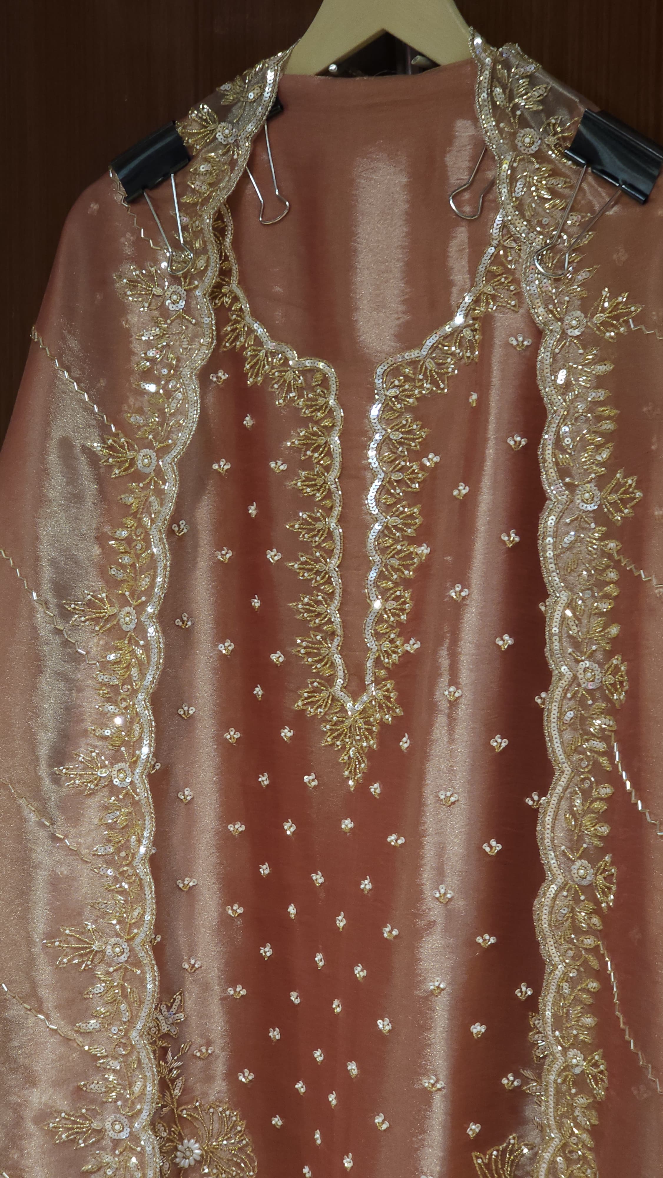 Italian Glass Tissue Handwork Suit