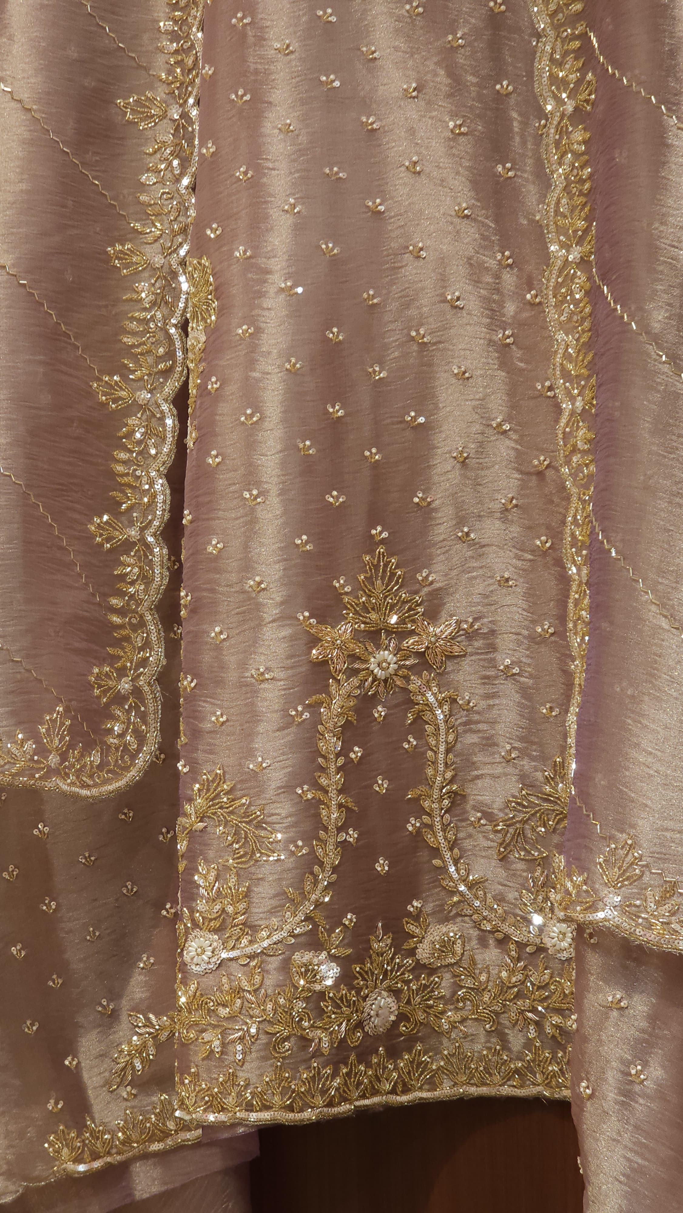 Italian Glass Tissue Handwork Suit