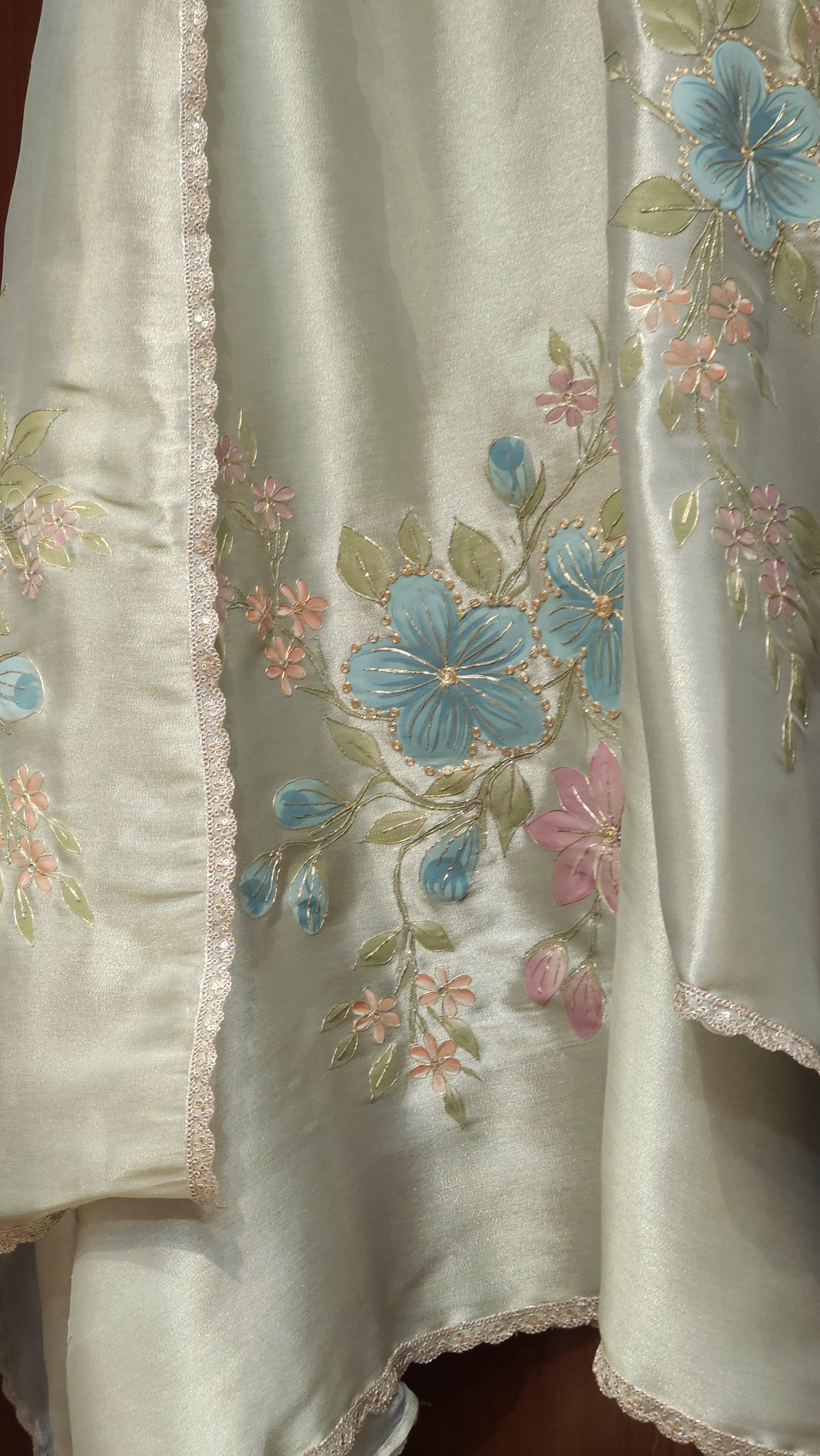 Luxury Russian Tissue Handpaint Suit