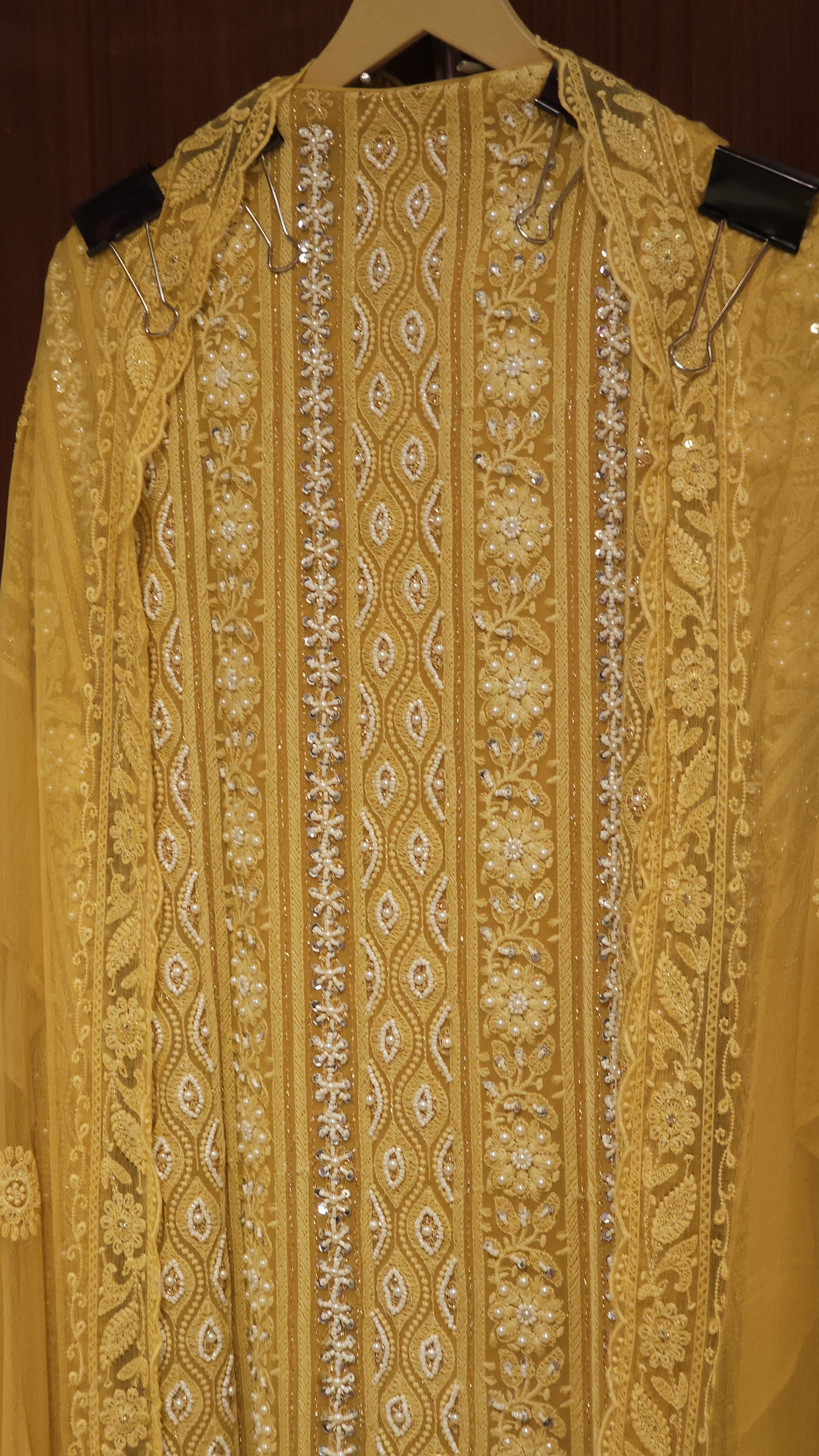 Evergreen Elegance in Georgette Lucknowi Set