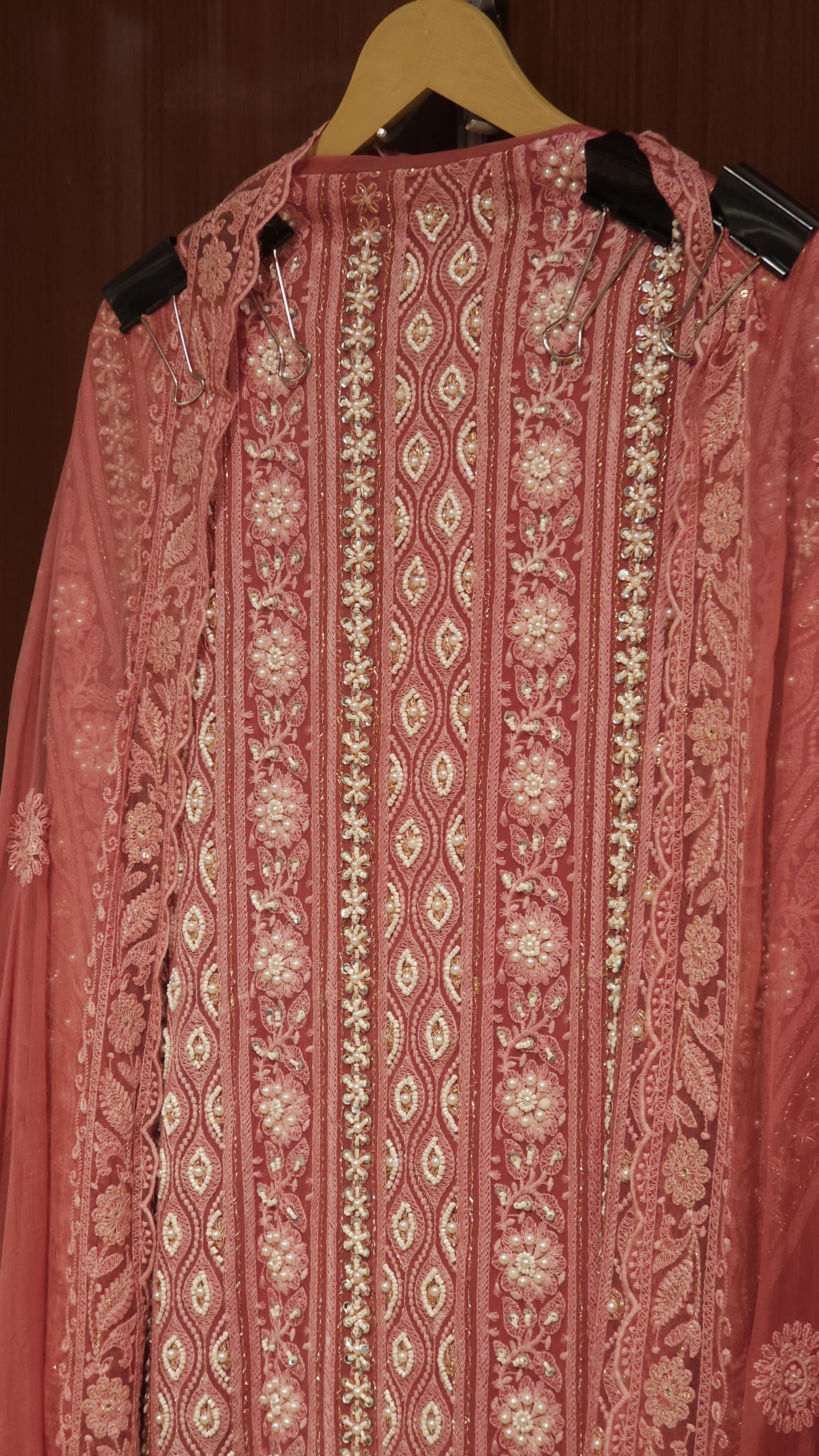 Evergreen Elegance in Georgette Lucknowi Set